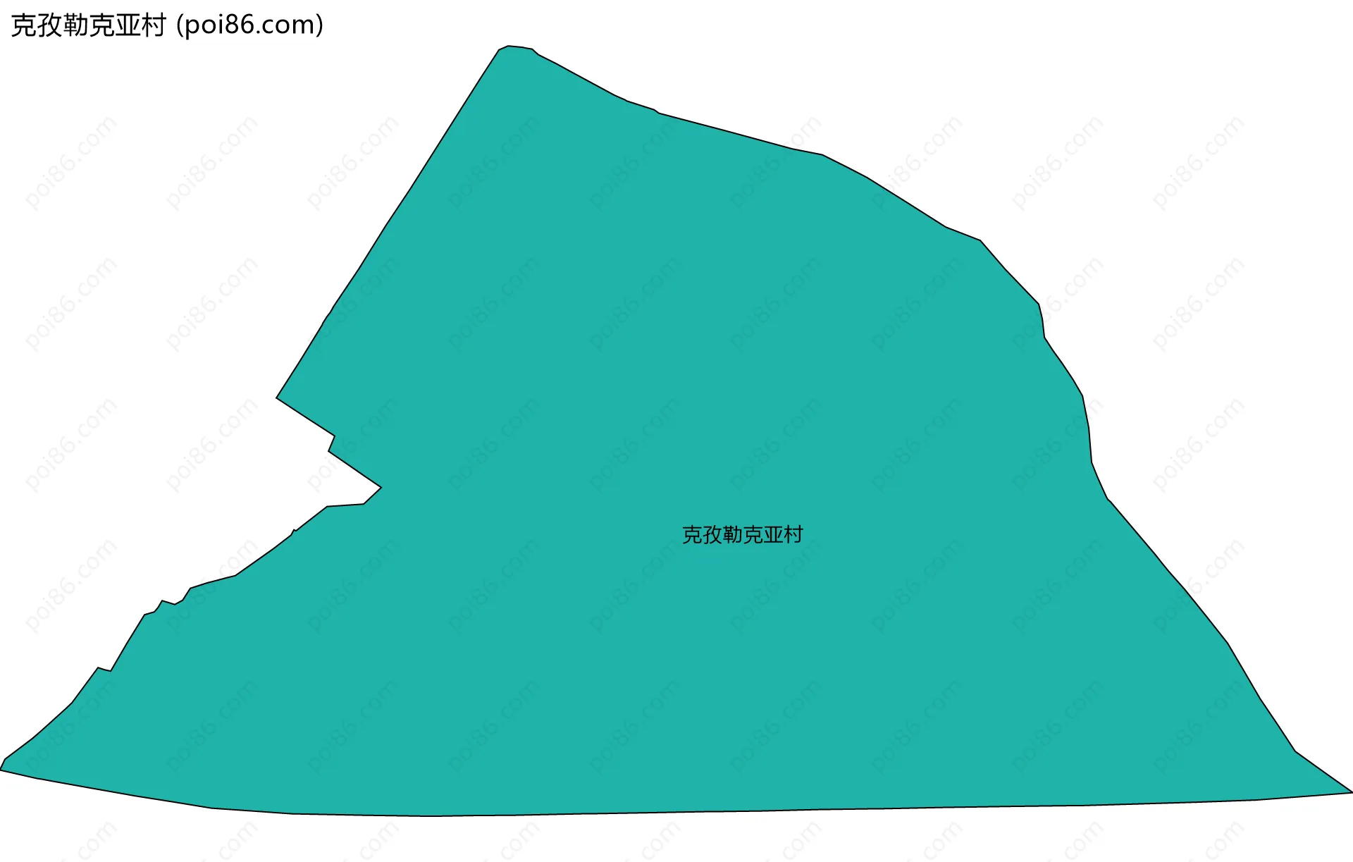 克孜勒克亚村边界地图