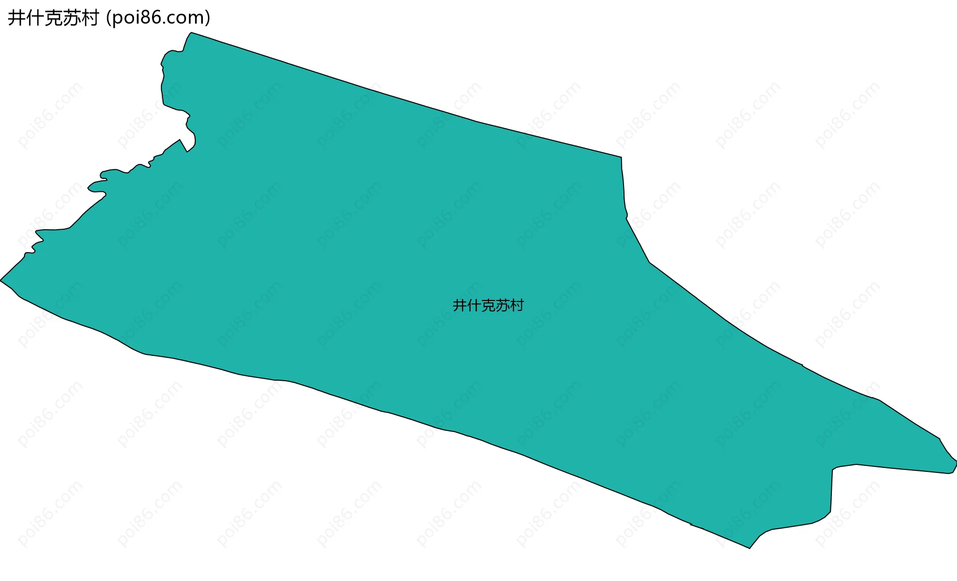 井什克苏村边界地图
