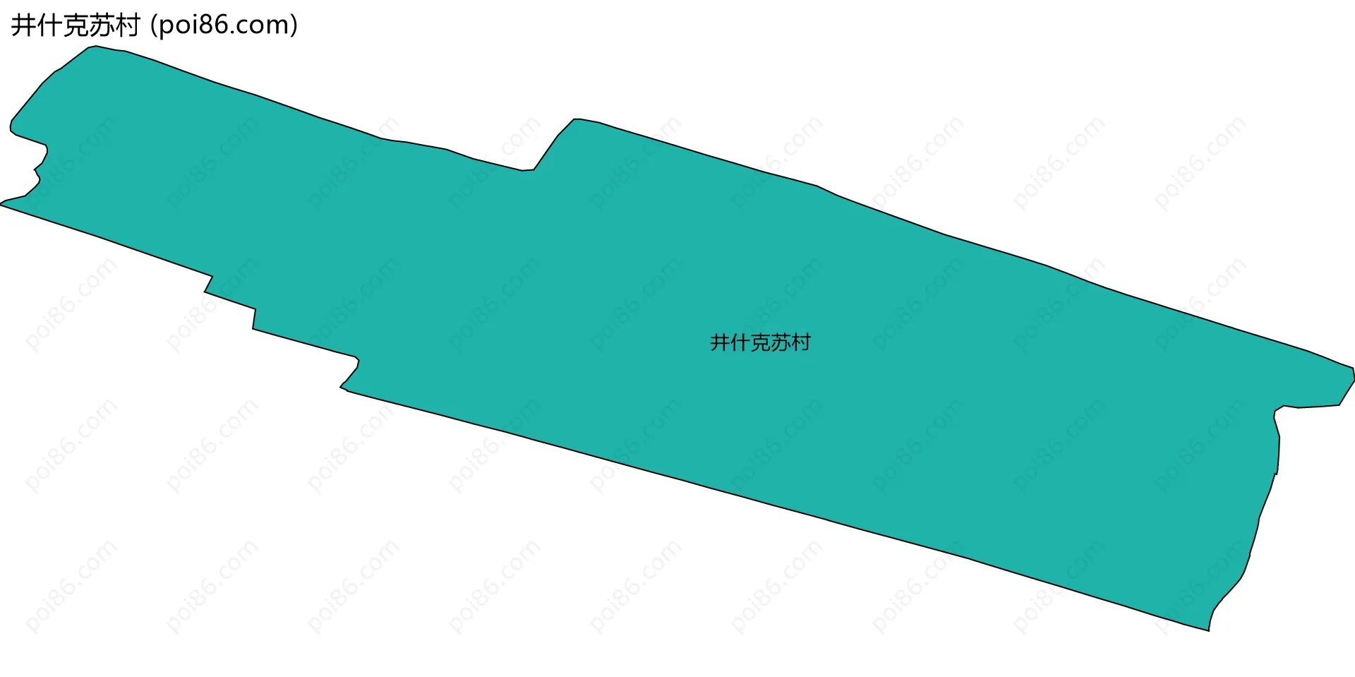 井什克苏村边界地图