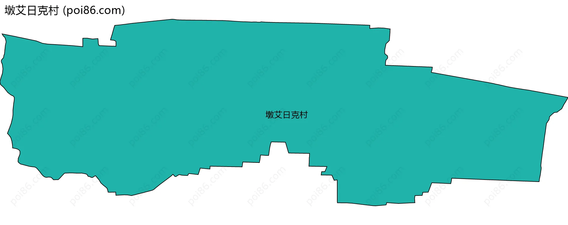 墩艾日克村边界地图