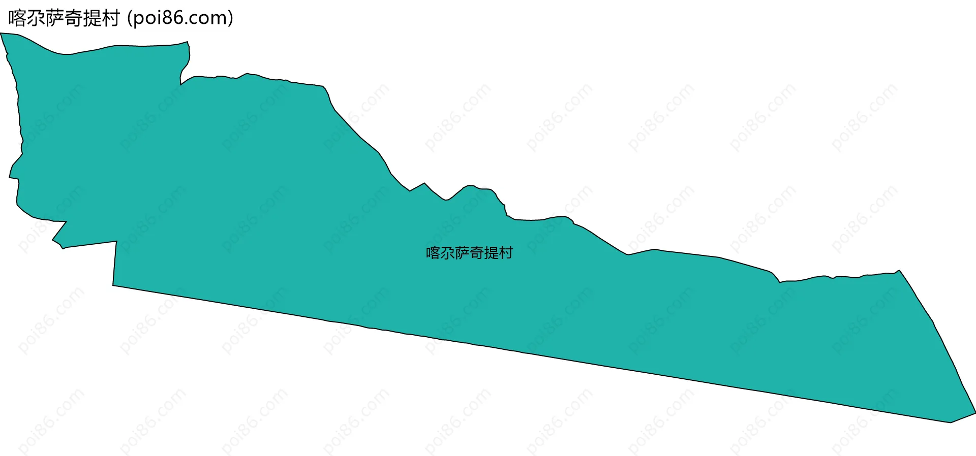 喀尕萨奇提村边界地图