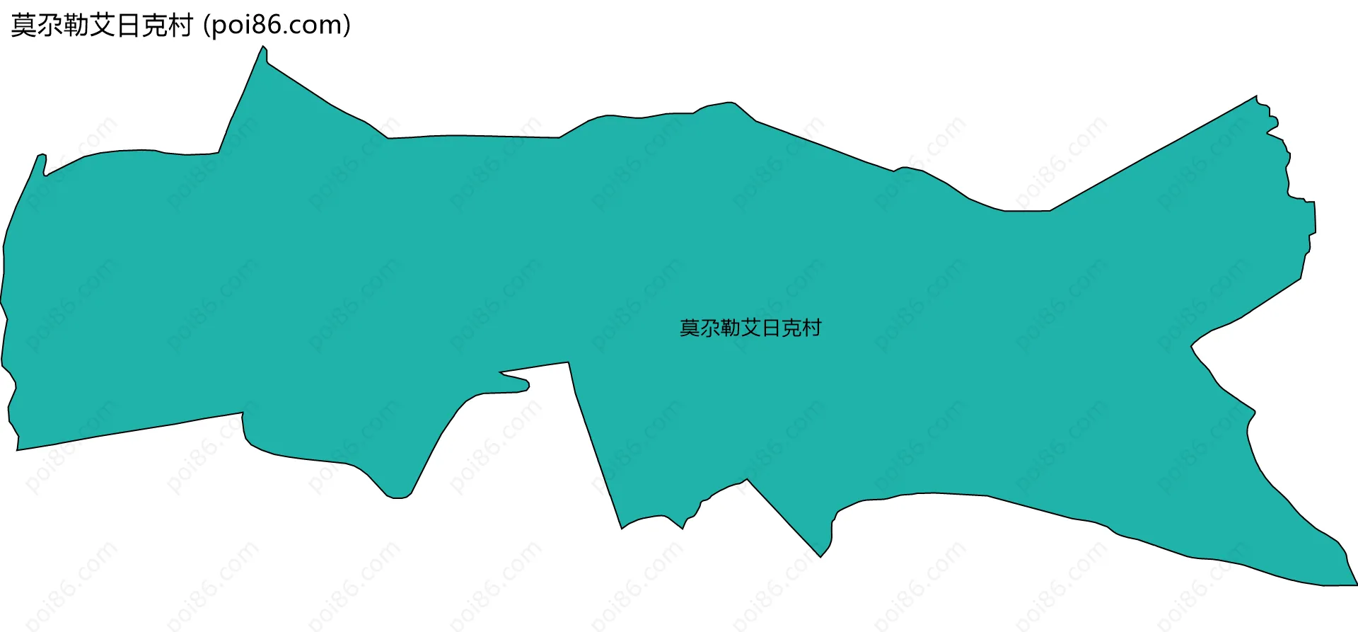 莫尕勒艾日克村边界地图