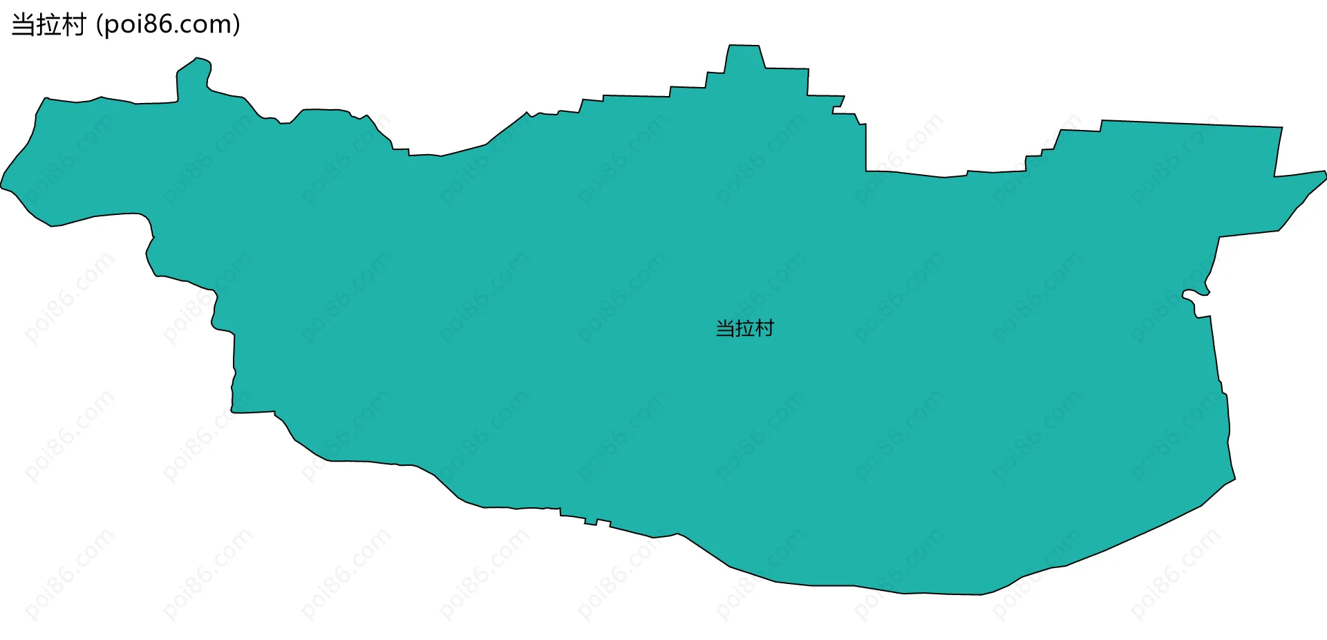 当拉村边界地图