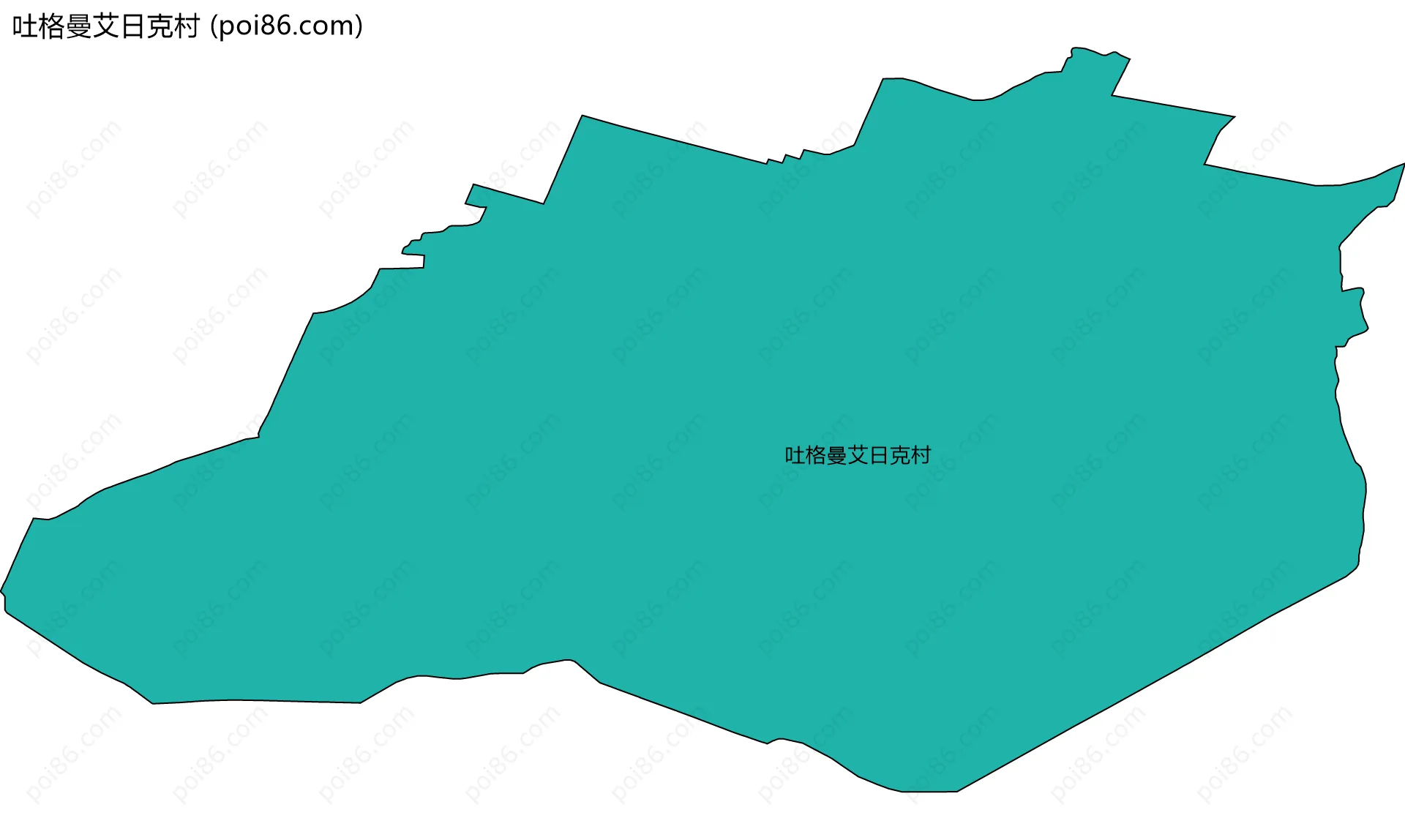 吐格曼艾日克村边界地图