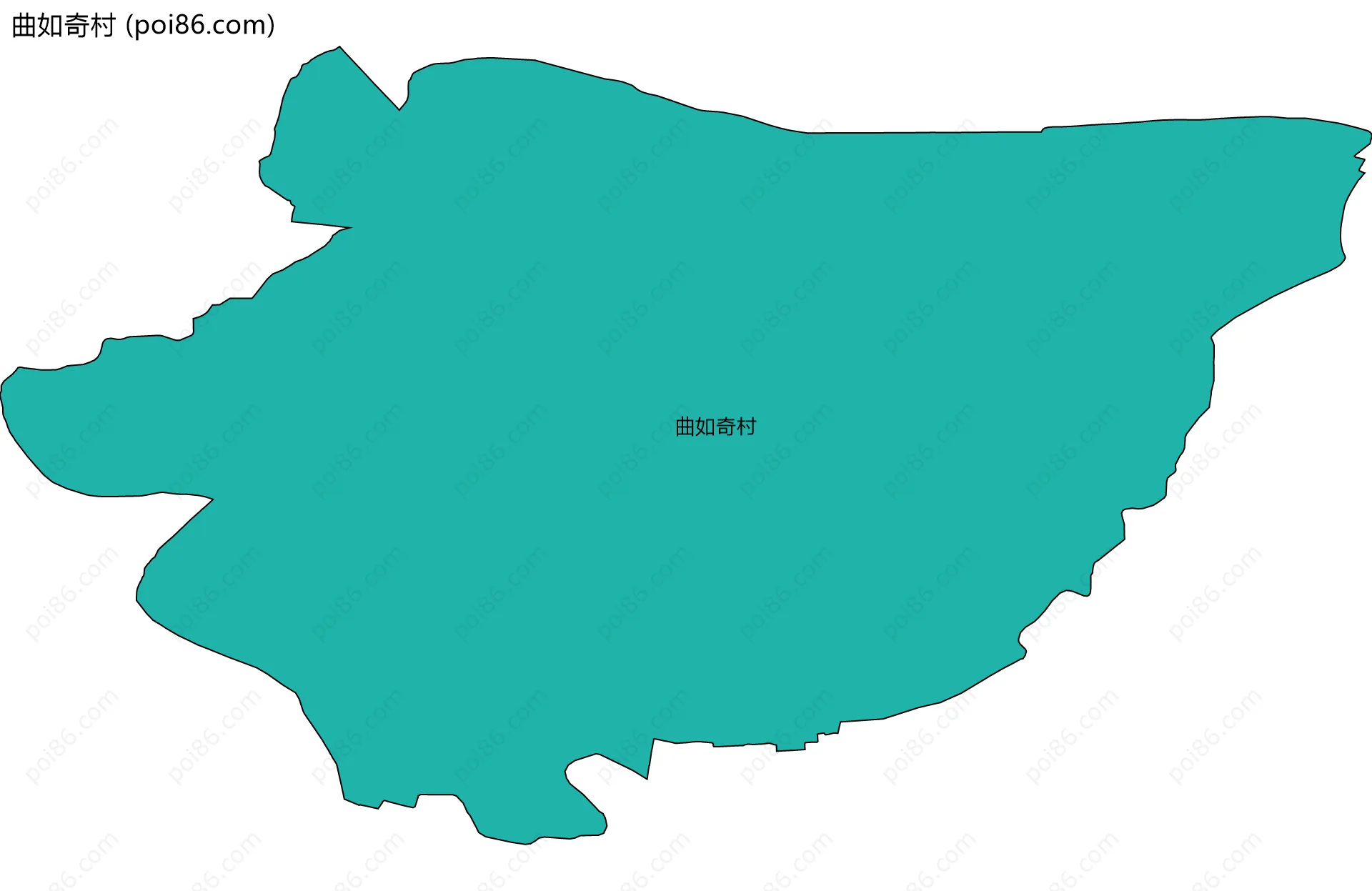 曲如奇村边界地图