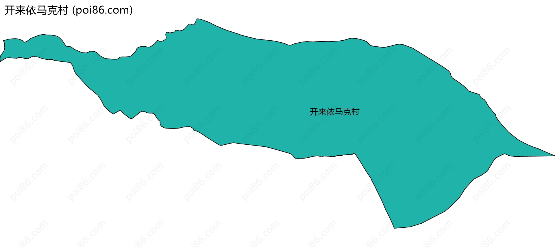 开来依马克村边界地图