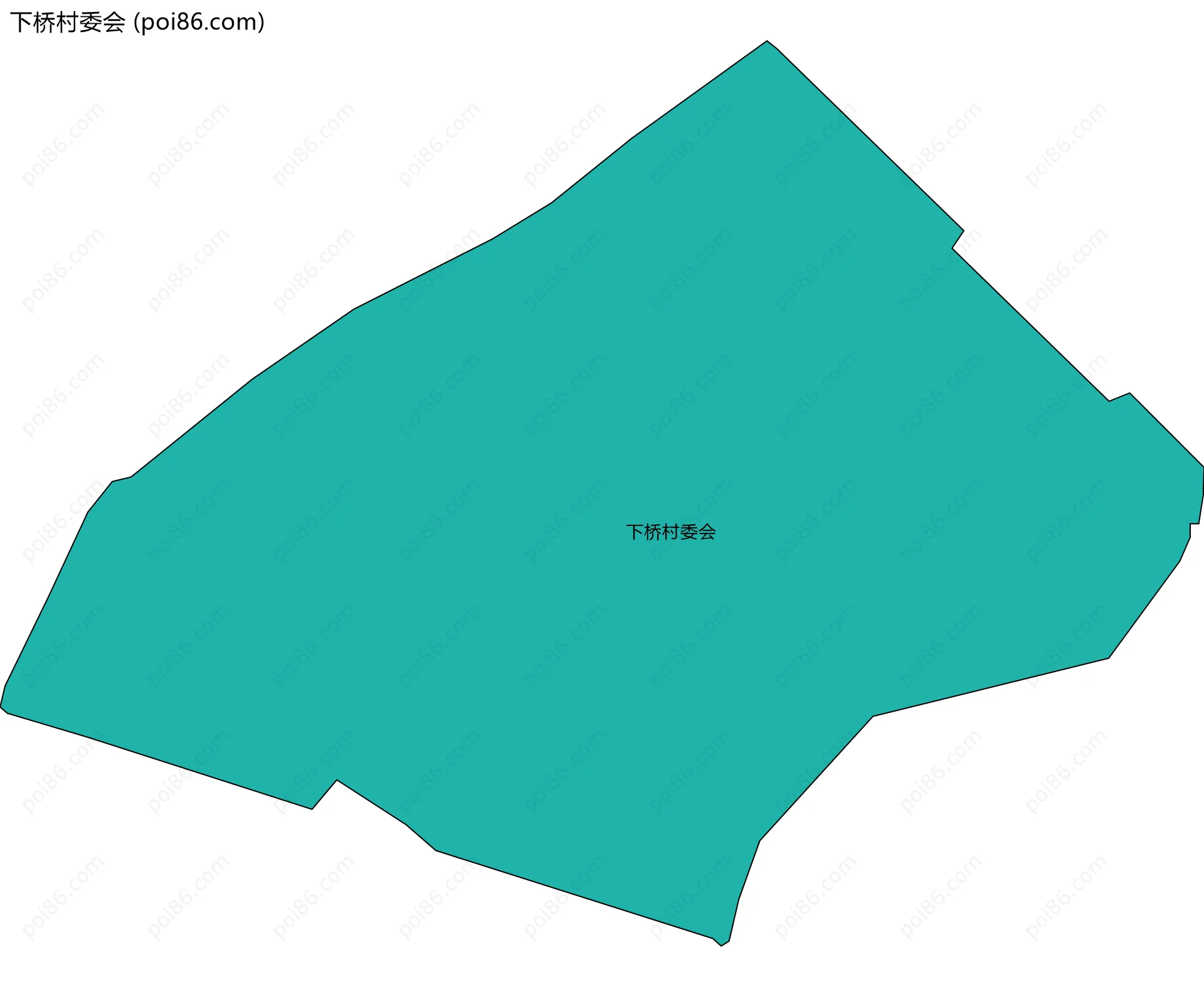 下桥村委会边界地图