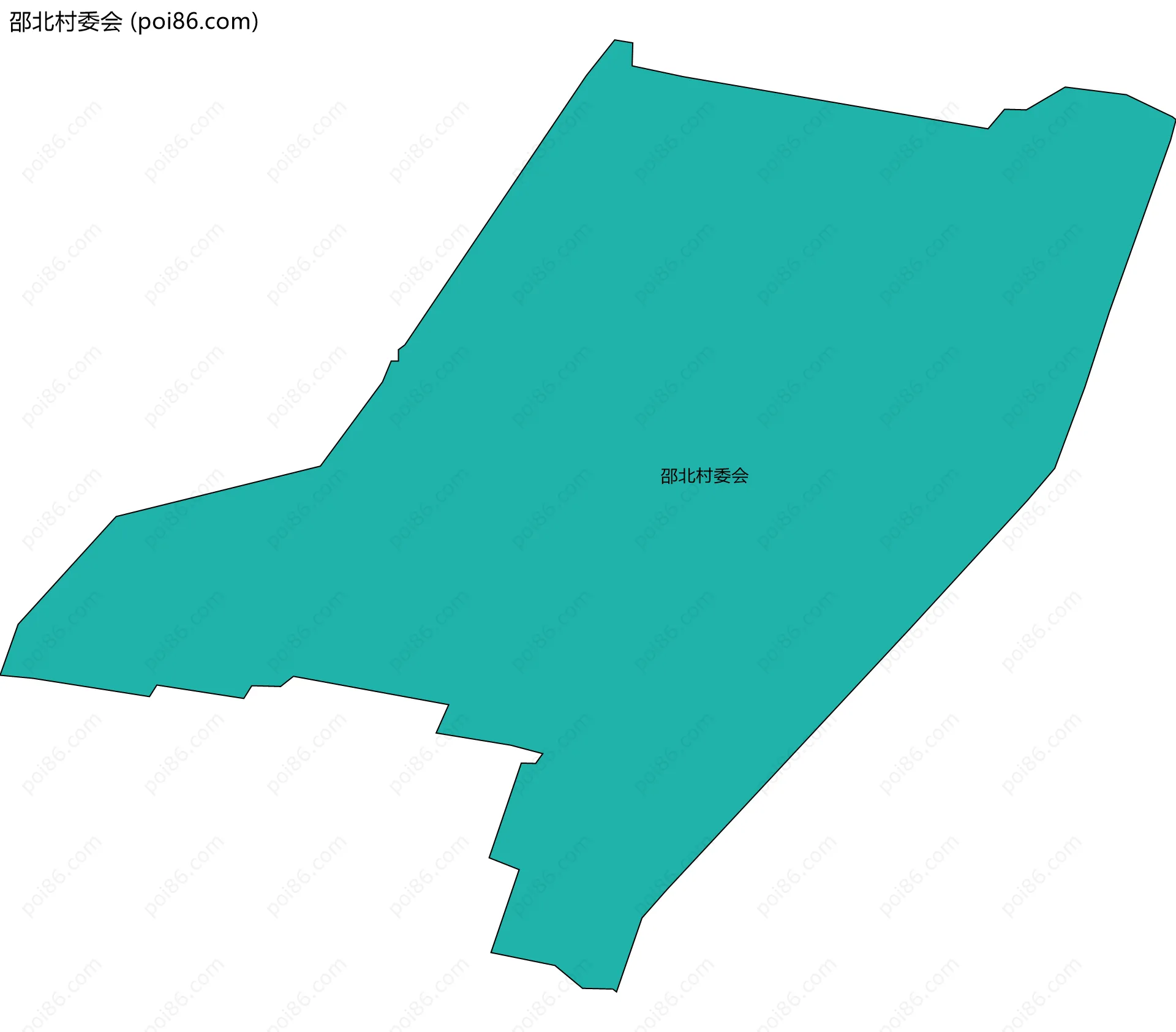 邵北村委会边界地图