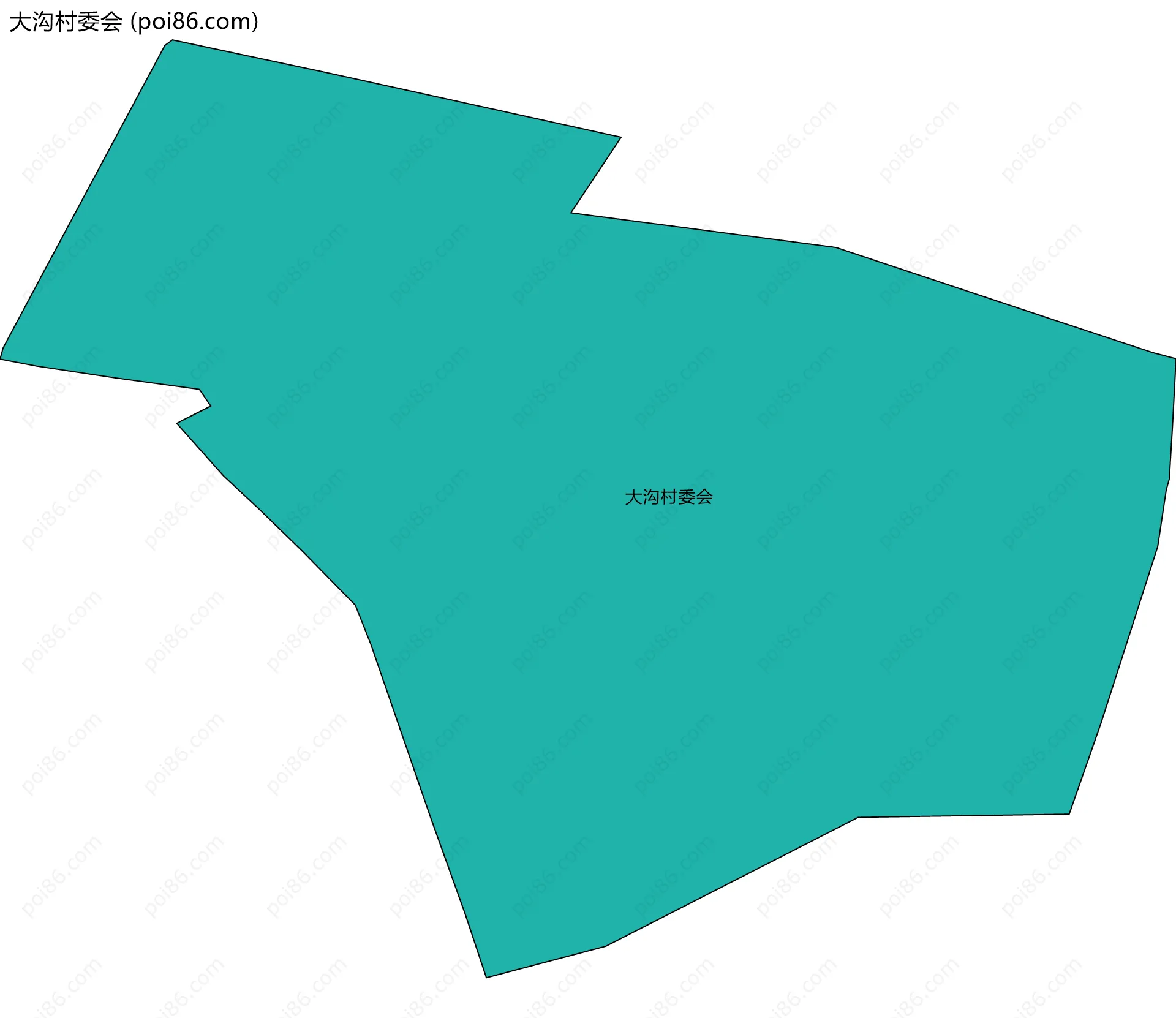 大沟村委会边界地图