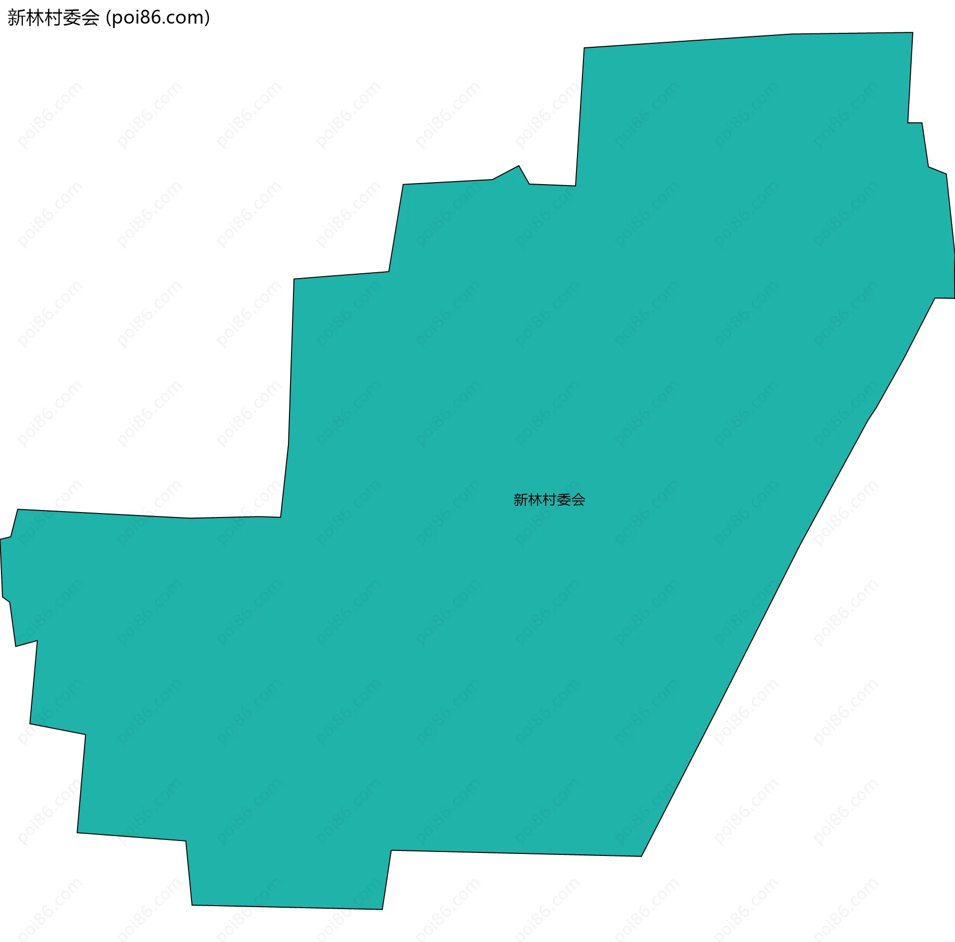新林村委会边界地图