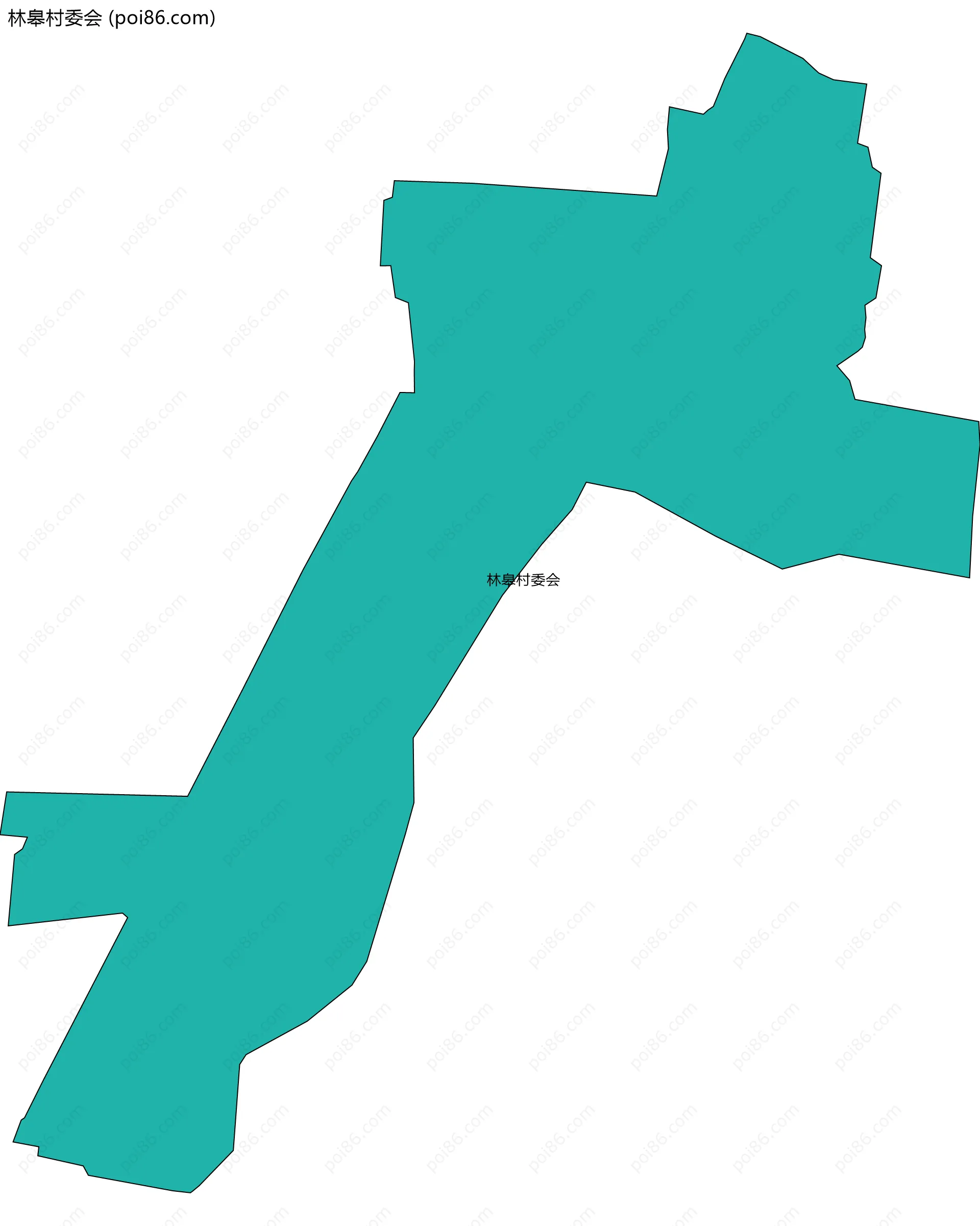 林皋村委会边界地图