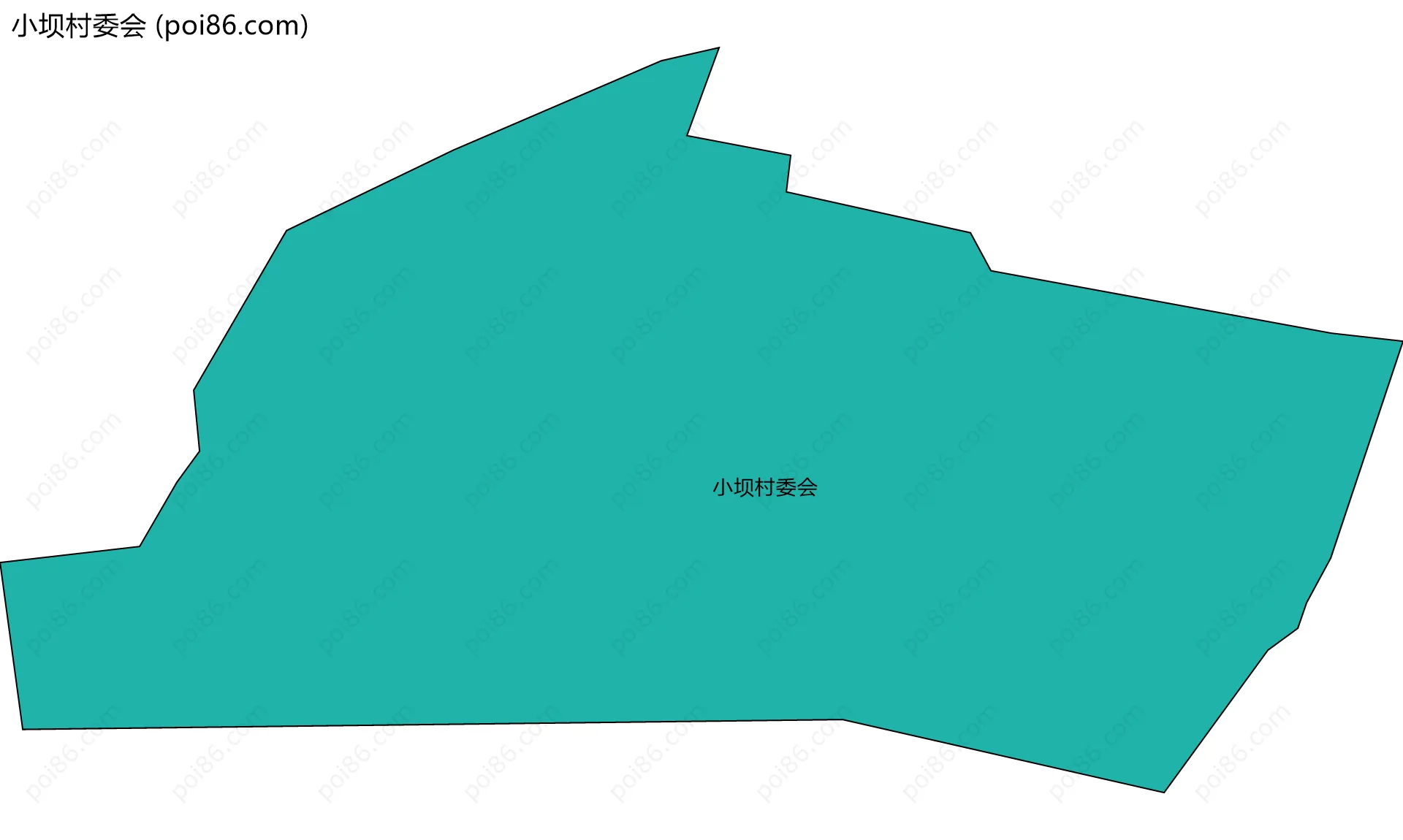 小坝村委会边界地图