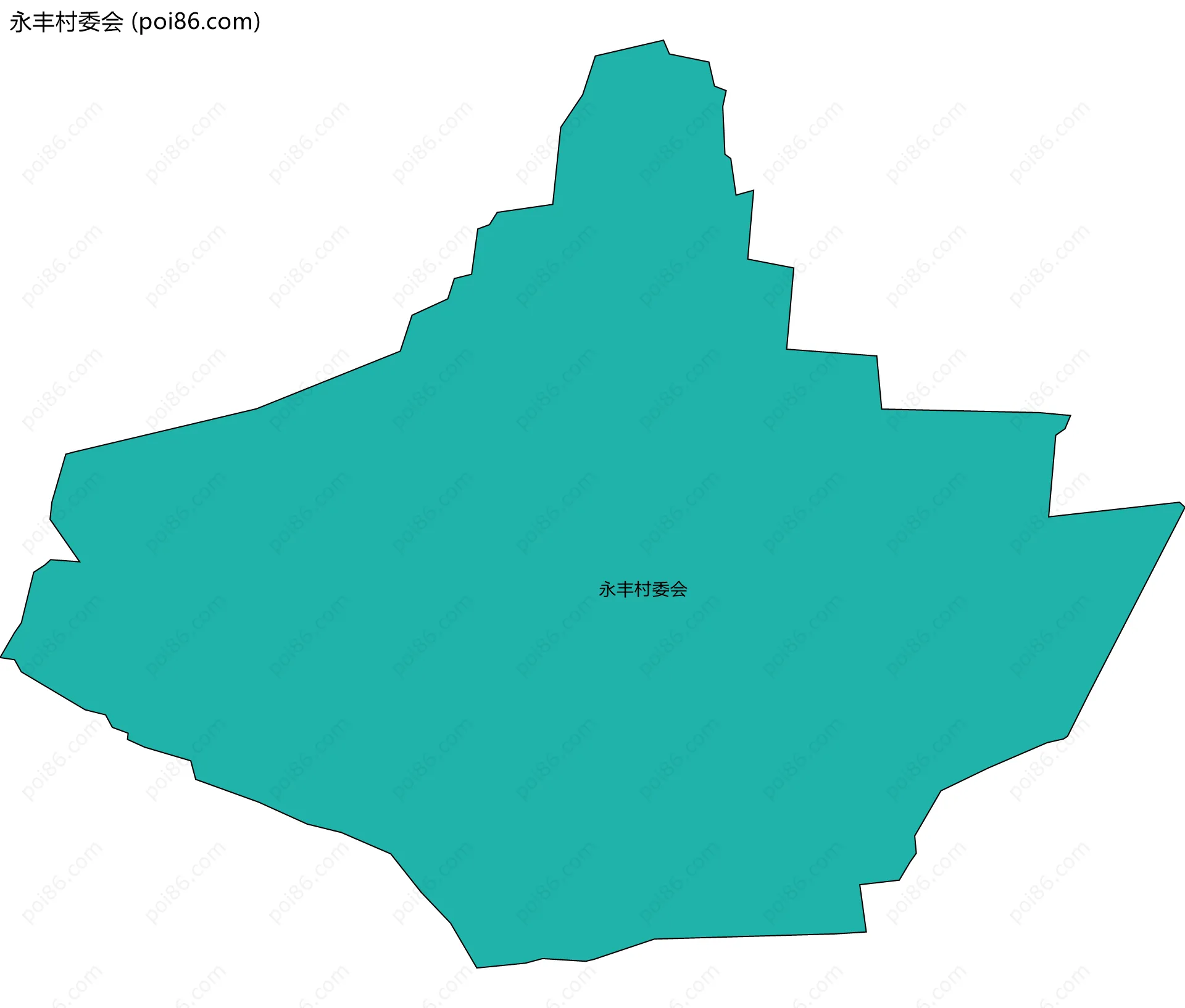 永丰村委会边界地图
