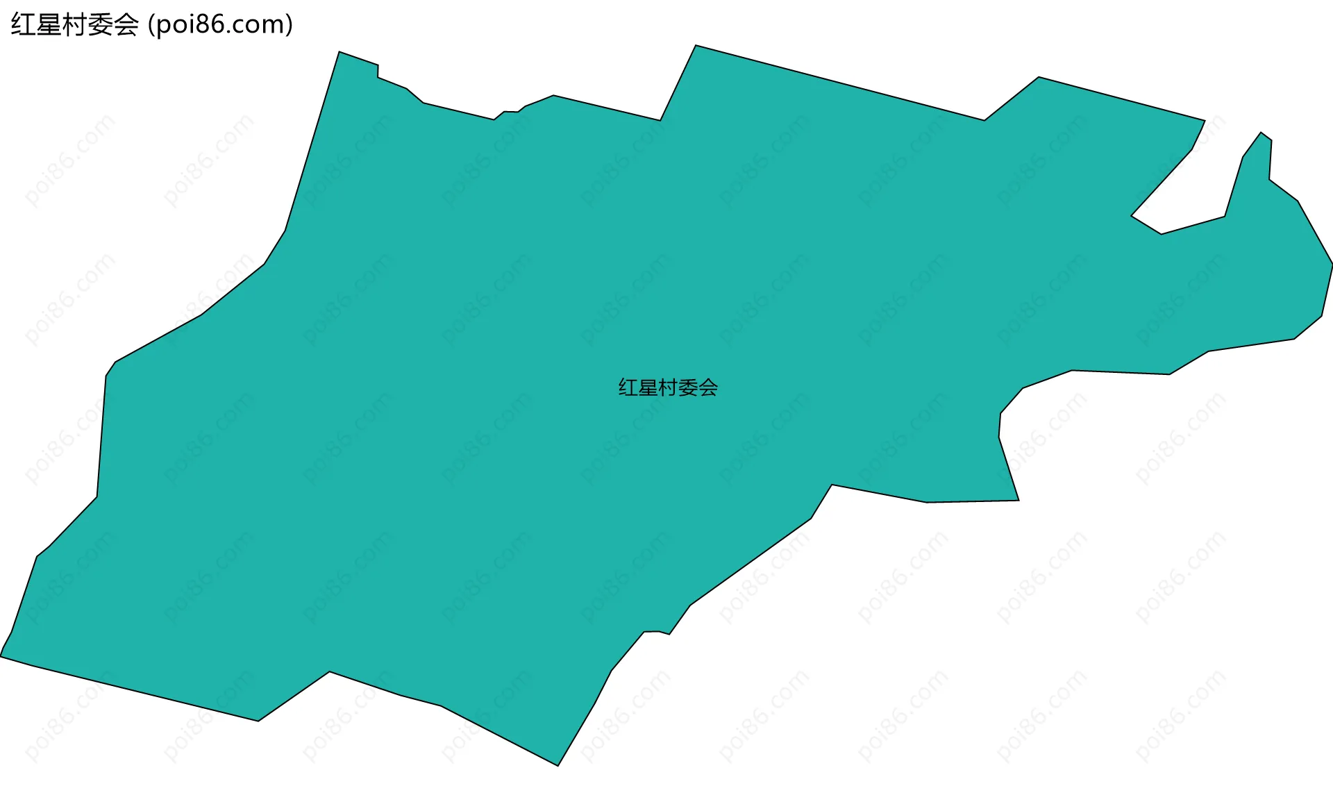 红星村委会边界地图