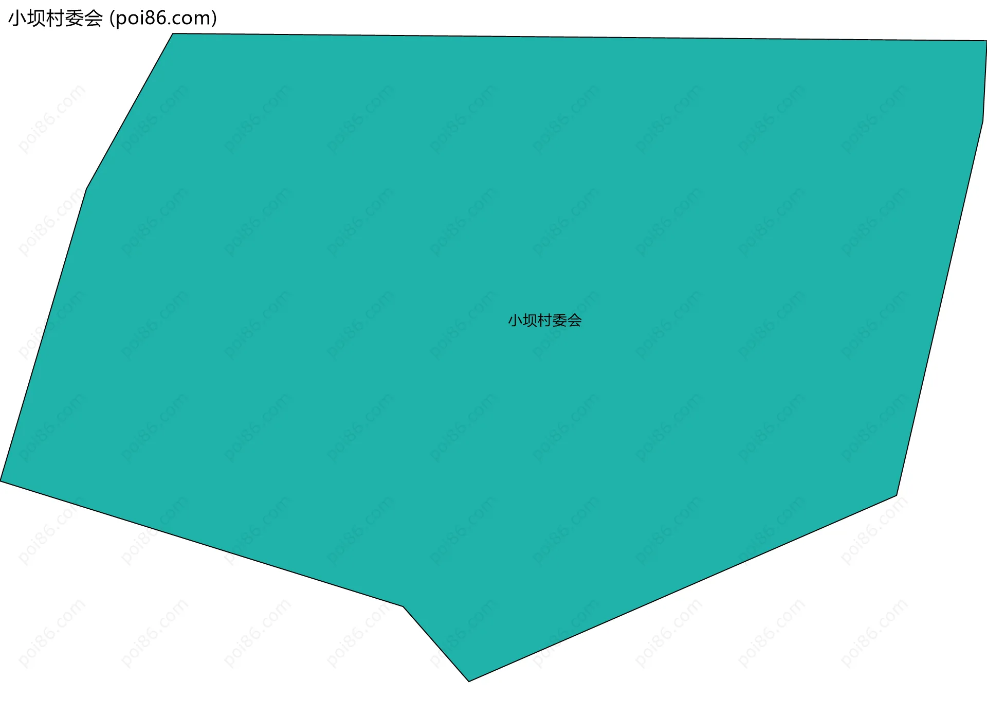 小坝村委会边界地图