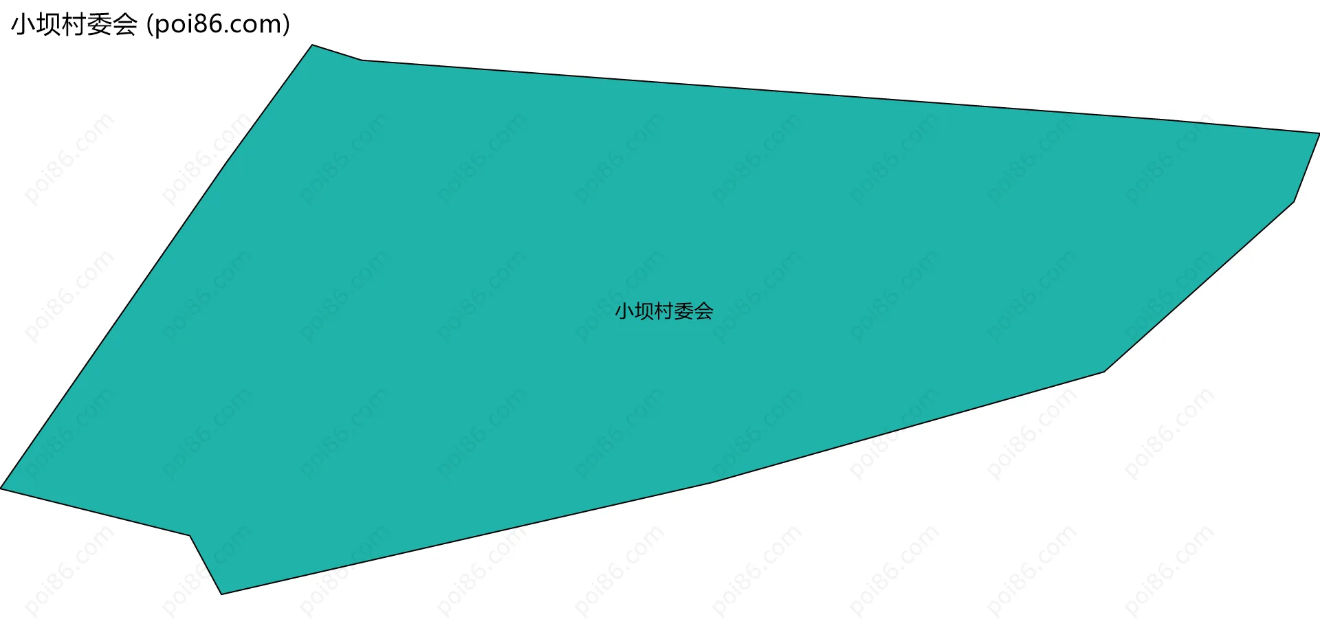 小坝村委会边界地图