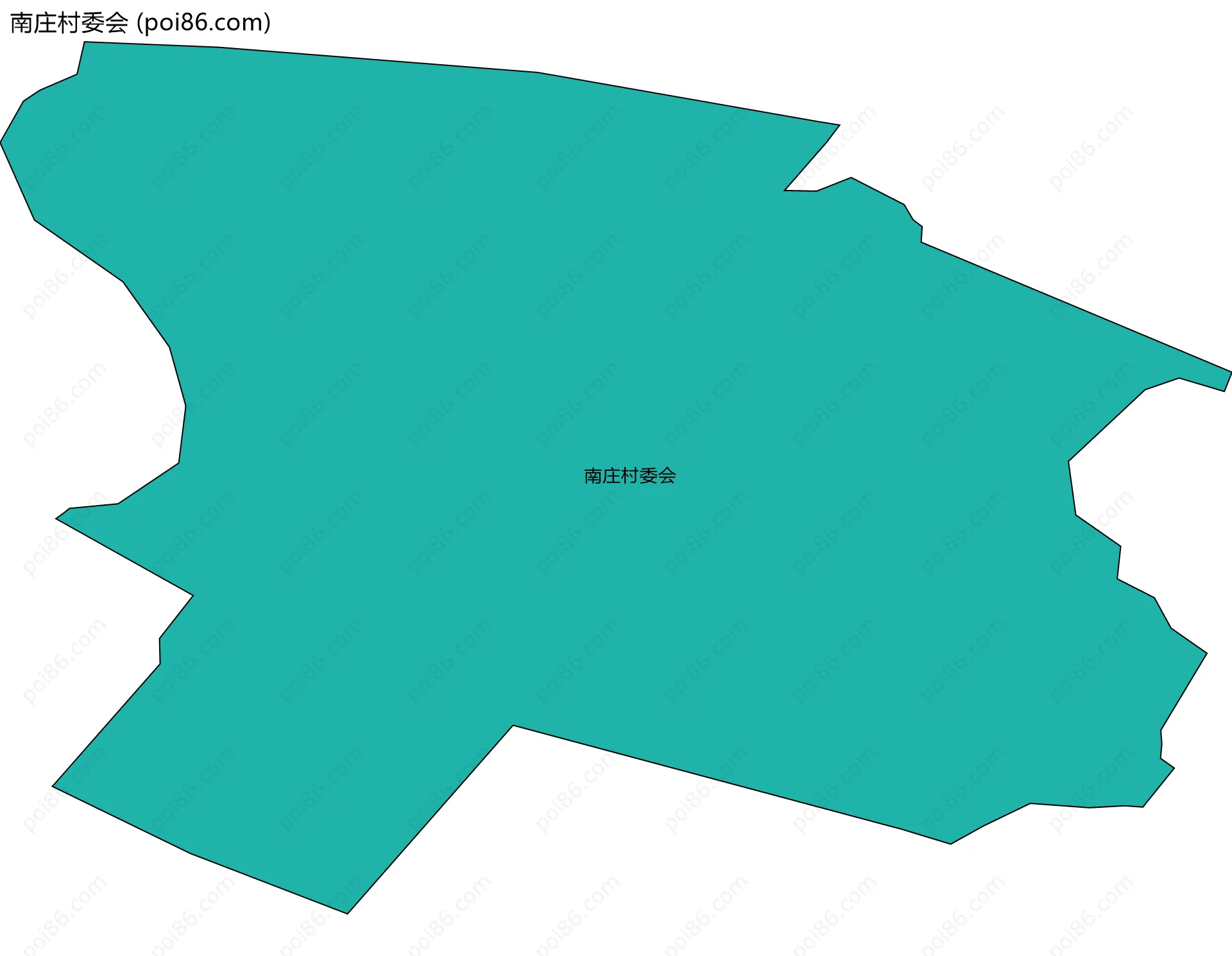 南庄村委会边界地图