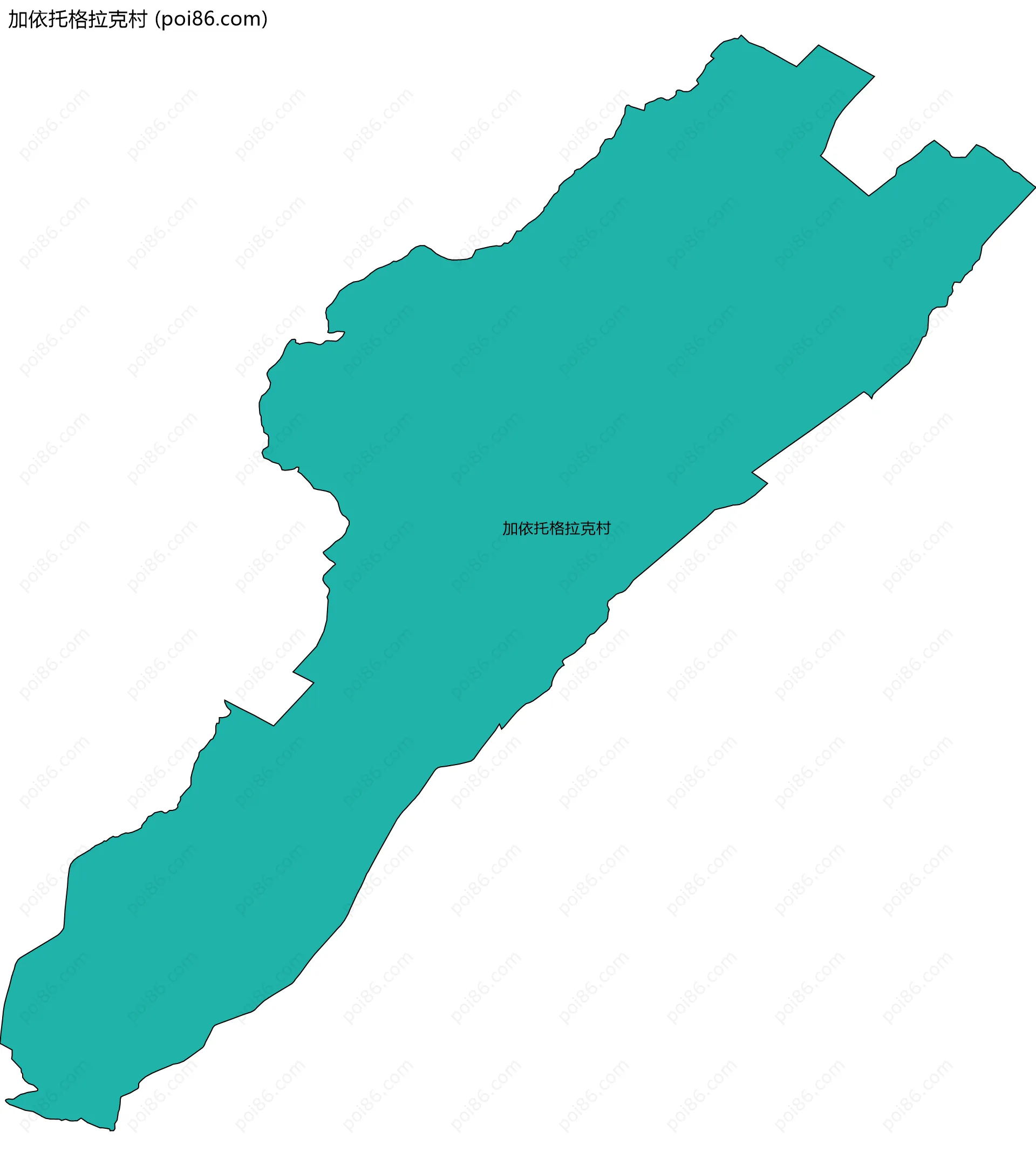 加依托格拉克村边界地图