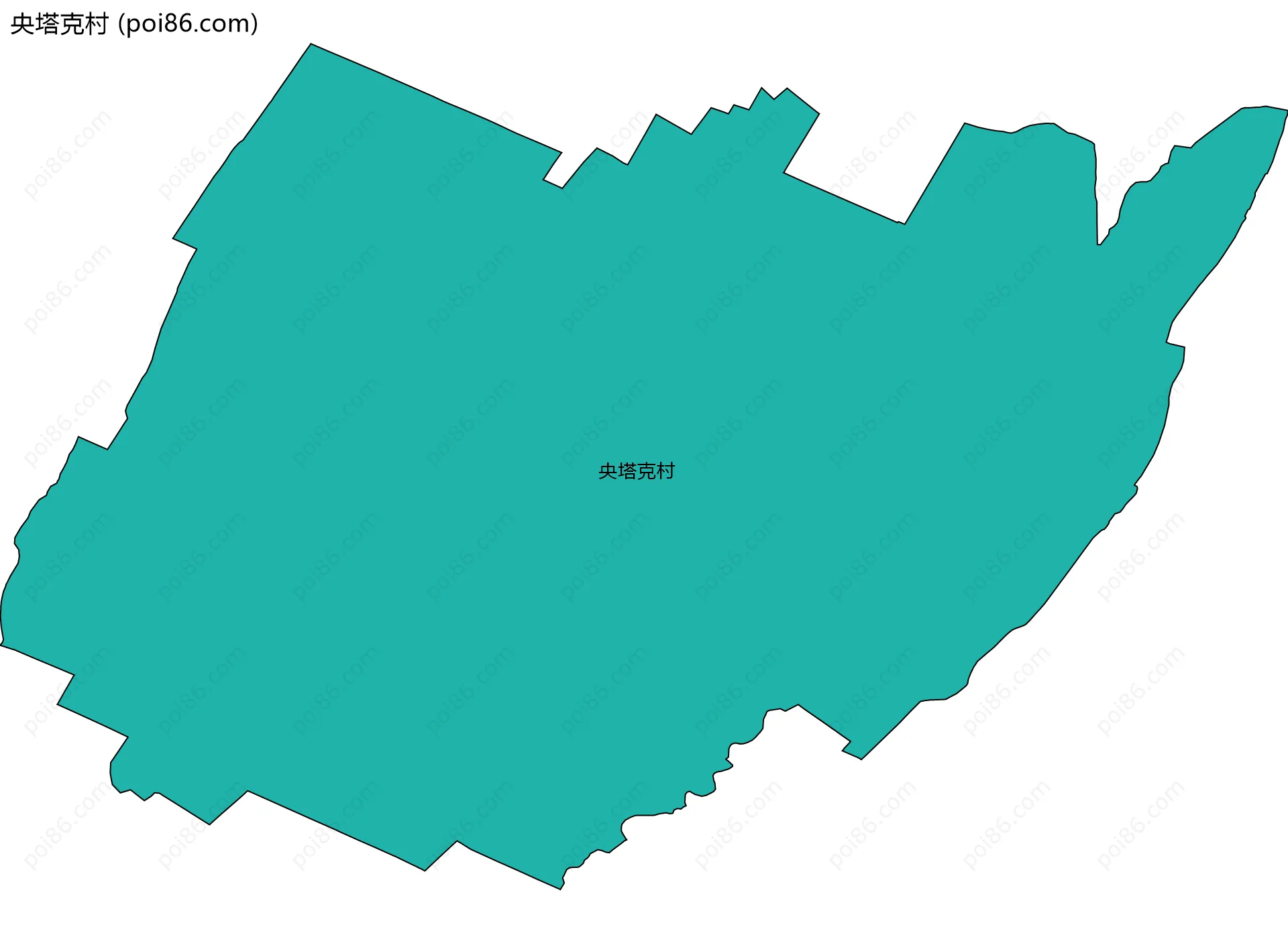 央塔克村边界地图
