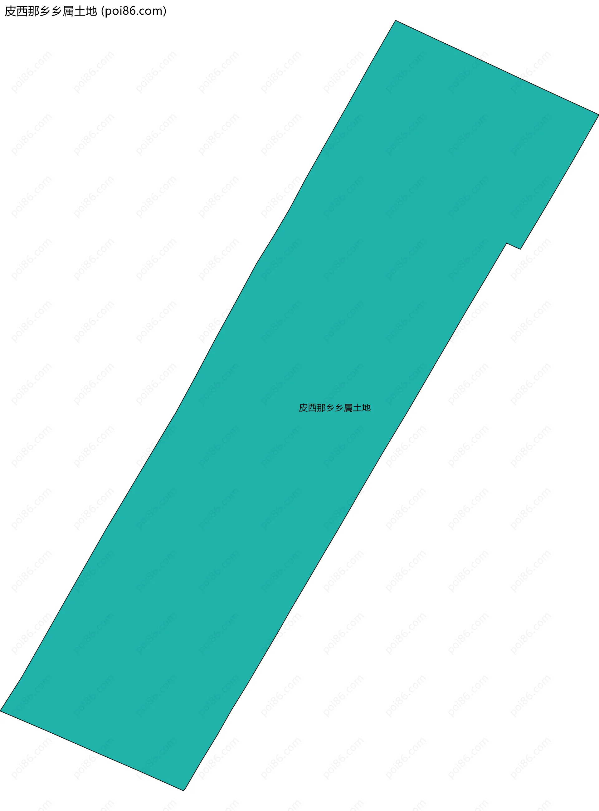 皮西那乡乡属土地边界地图