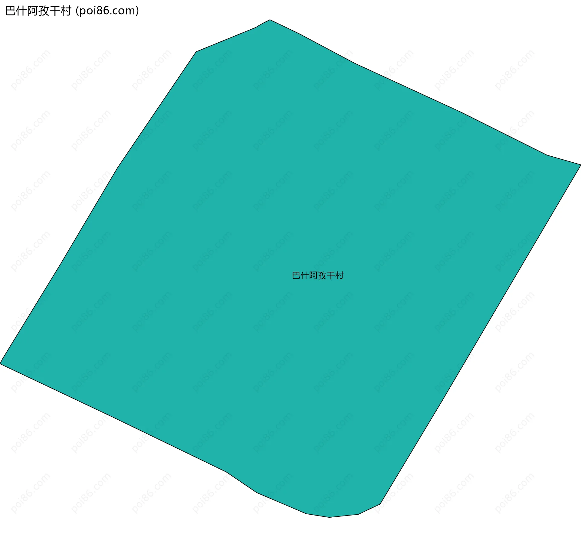 巴什阿孜干村边界地图