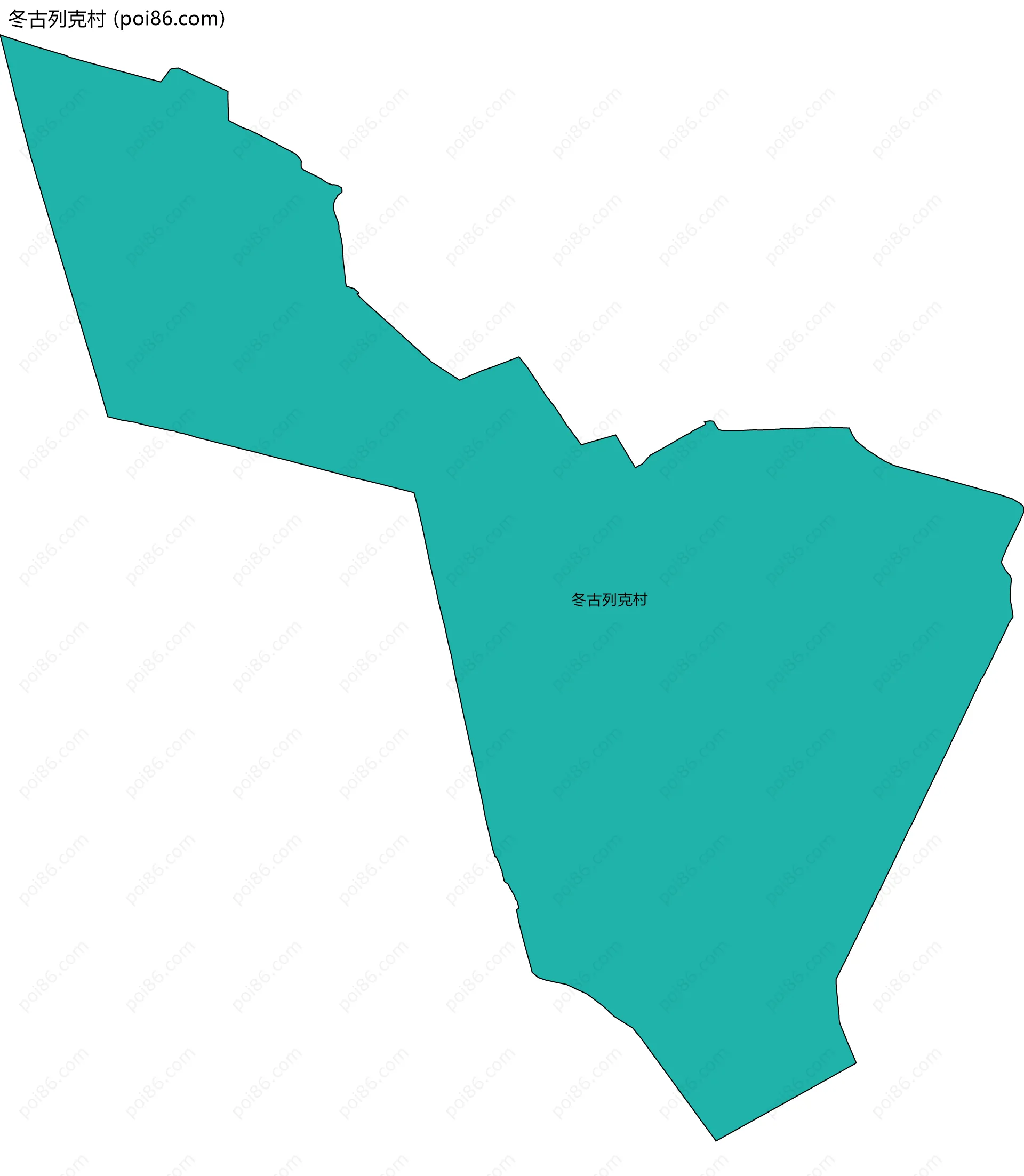 冬古列克村边界地图