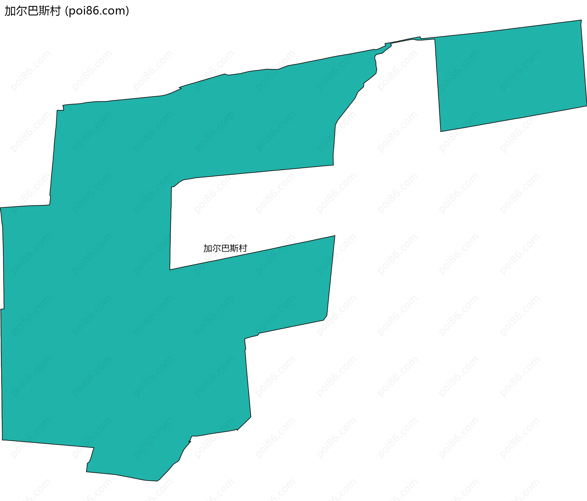 加尔巴斯村边界地图