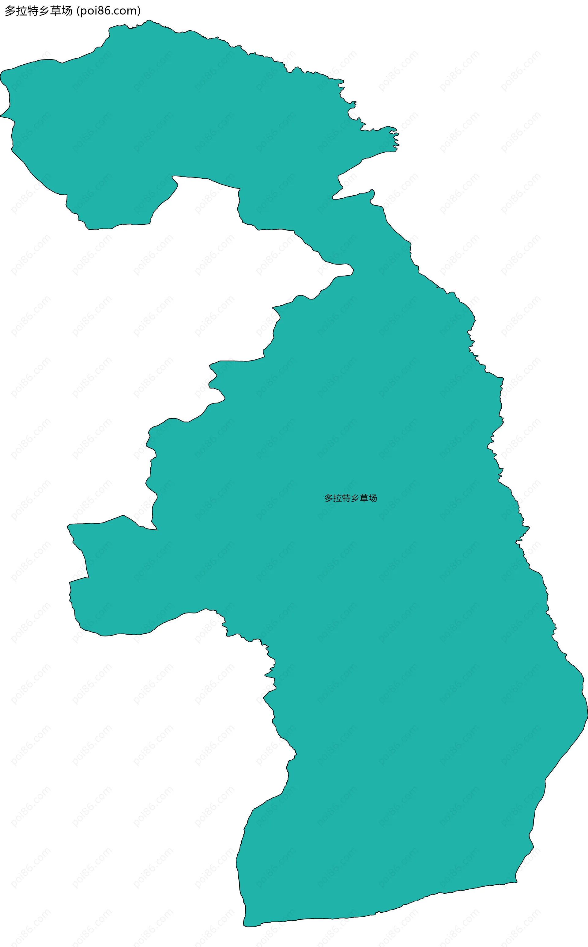 多拉特乡草场边界地图