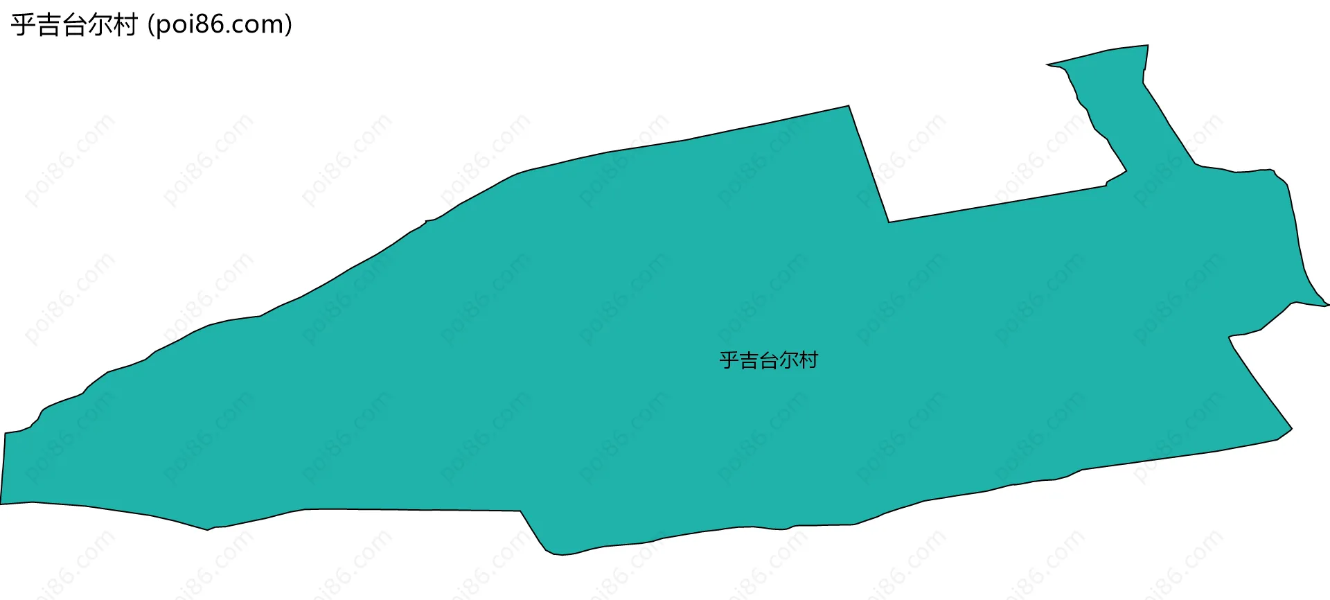 乎吉台尔村边界地图