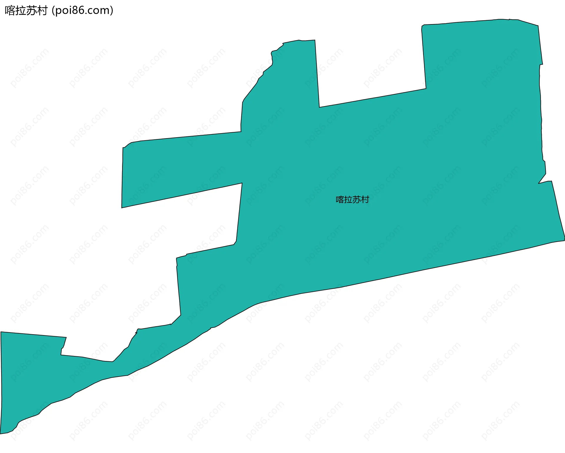 喀拉苏村边界地图