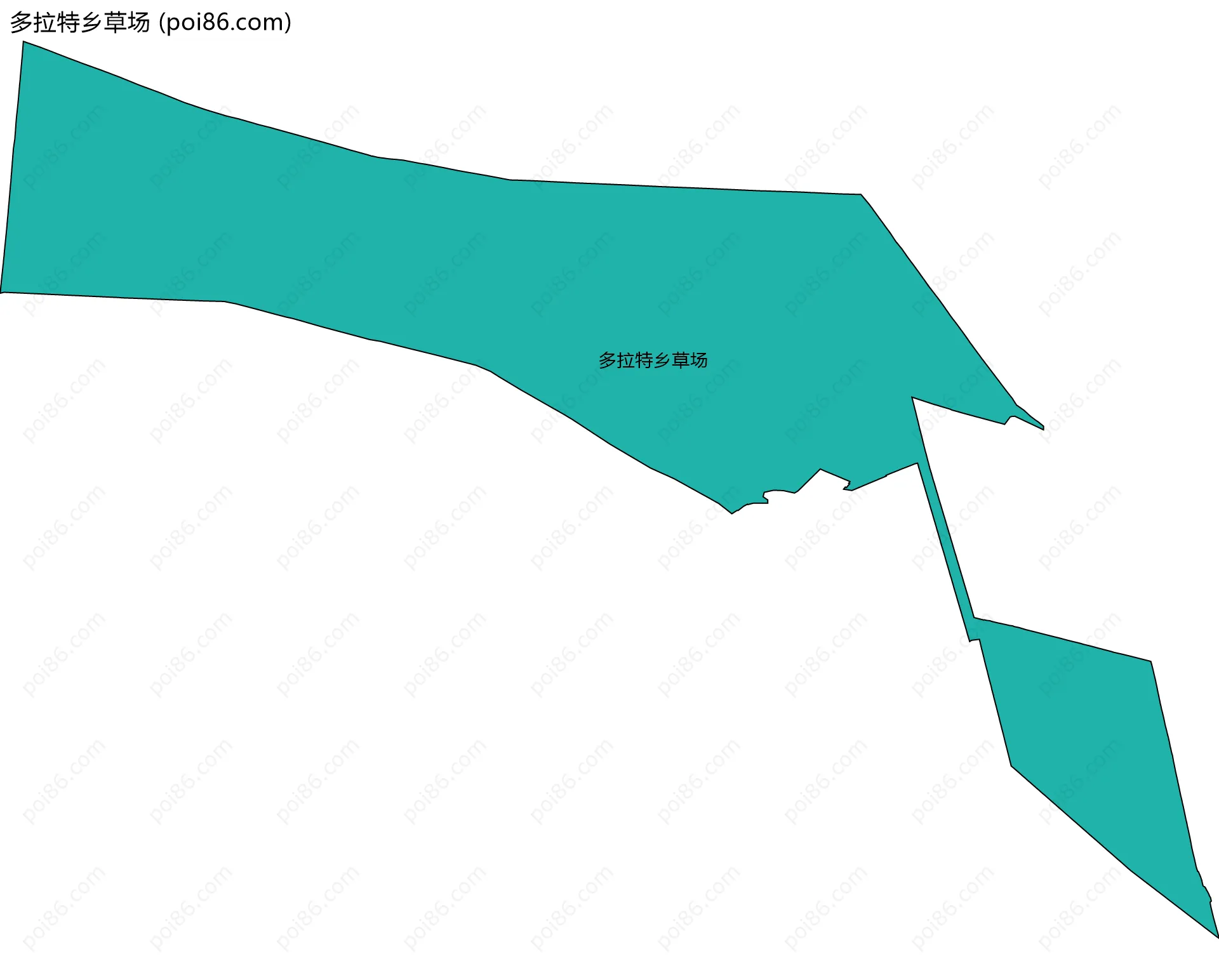 多拉特乡草场边界地图