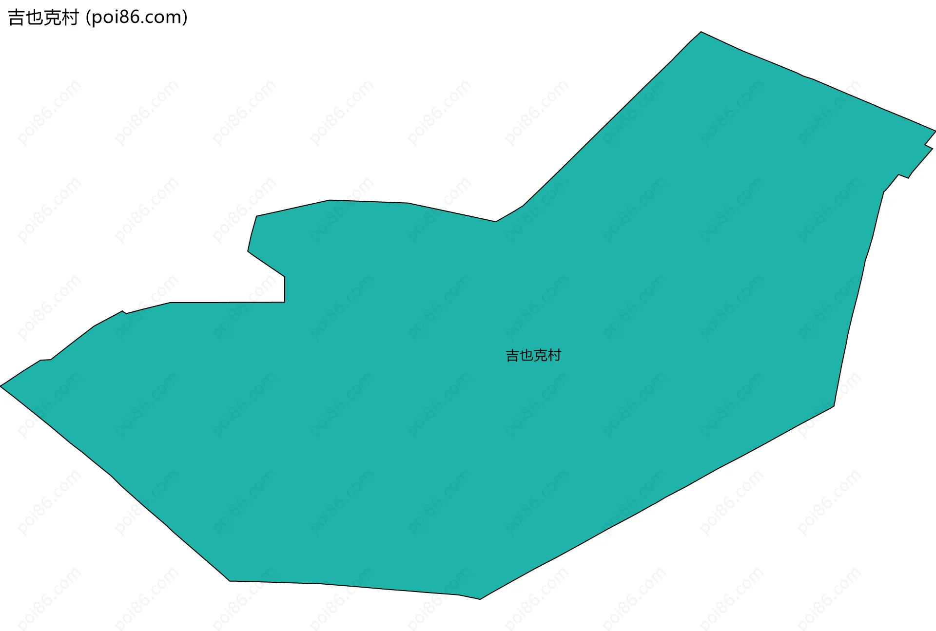 吉也克村边界地图