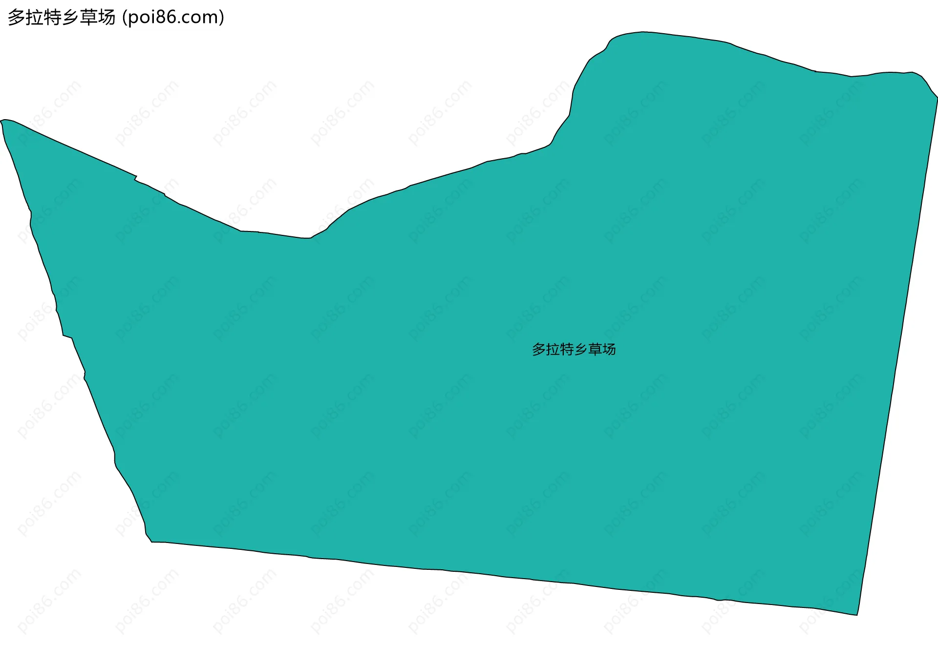 多拉特乡草场边界地图