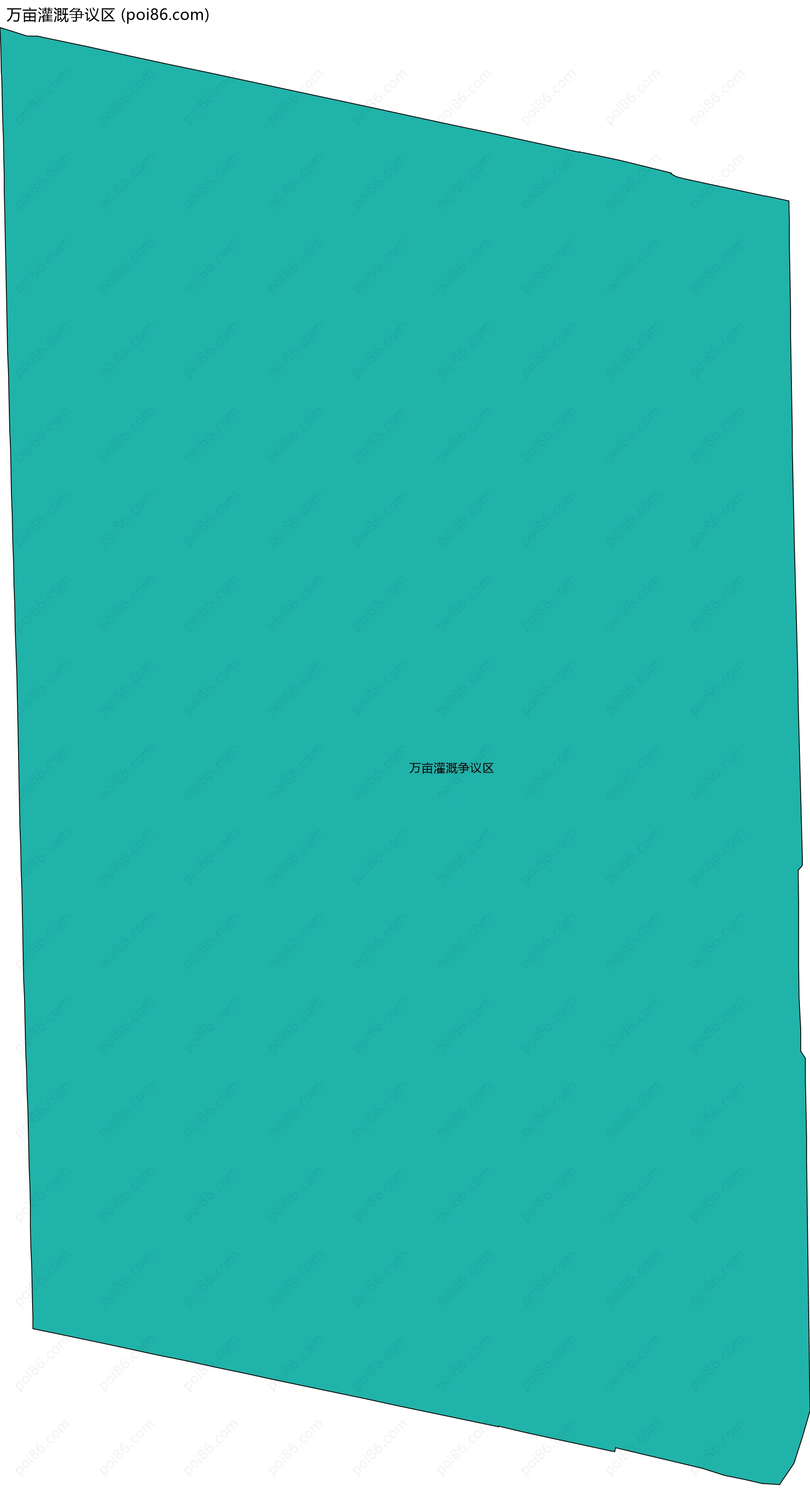 万亩灌溉争议区边界地图