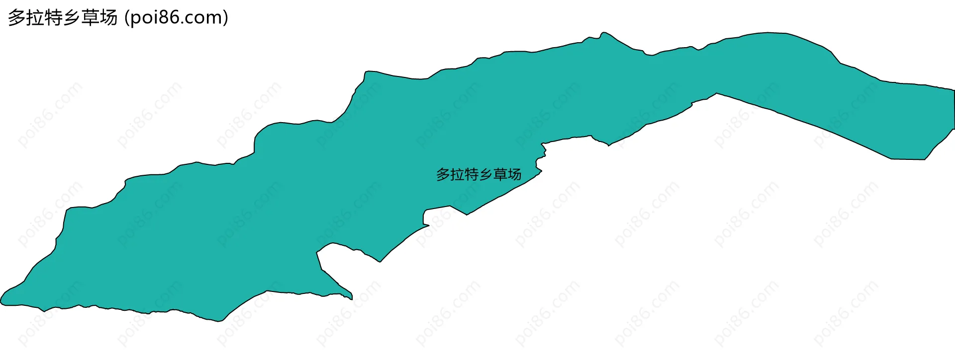 多拉特乡草场边界地图