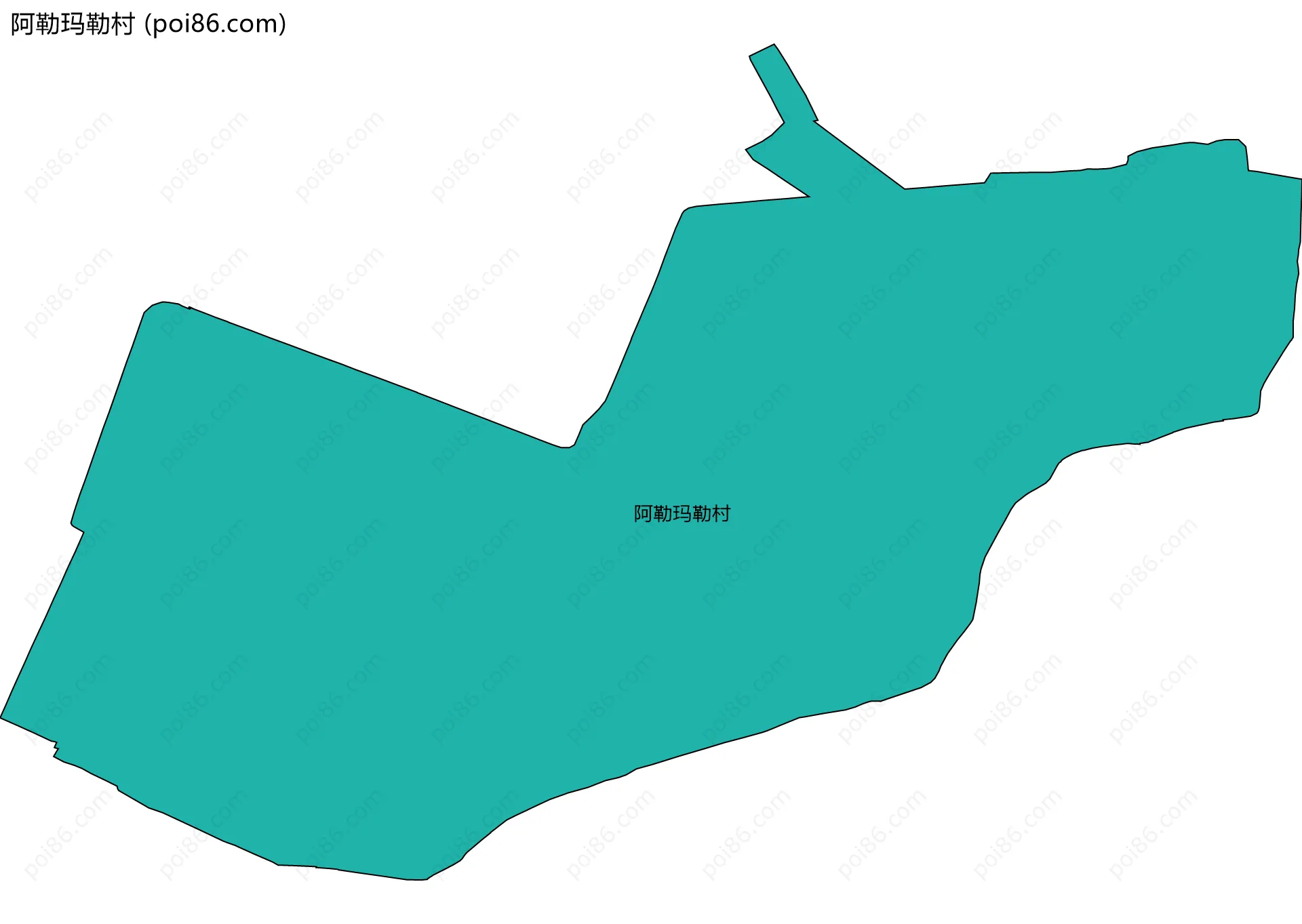 阿勒玛勒村边界地图