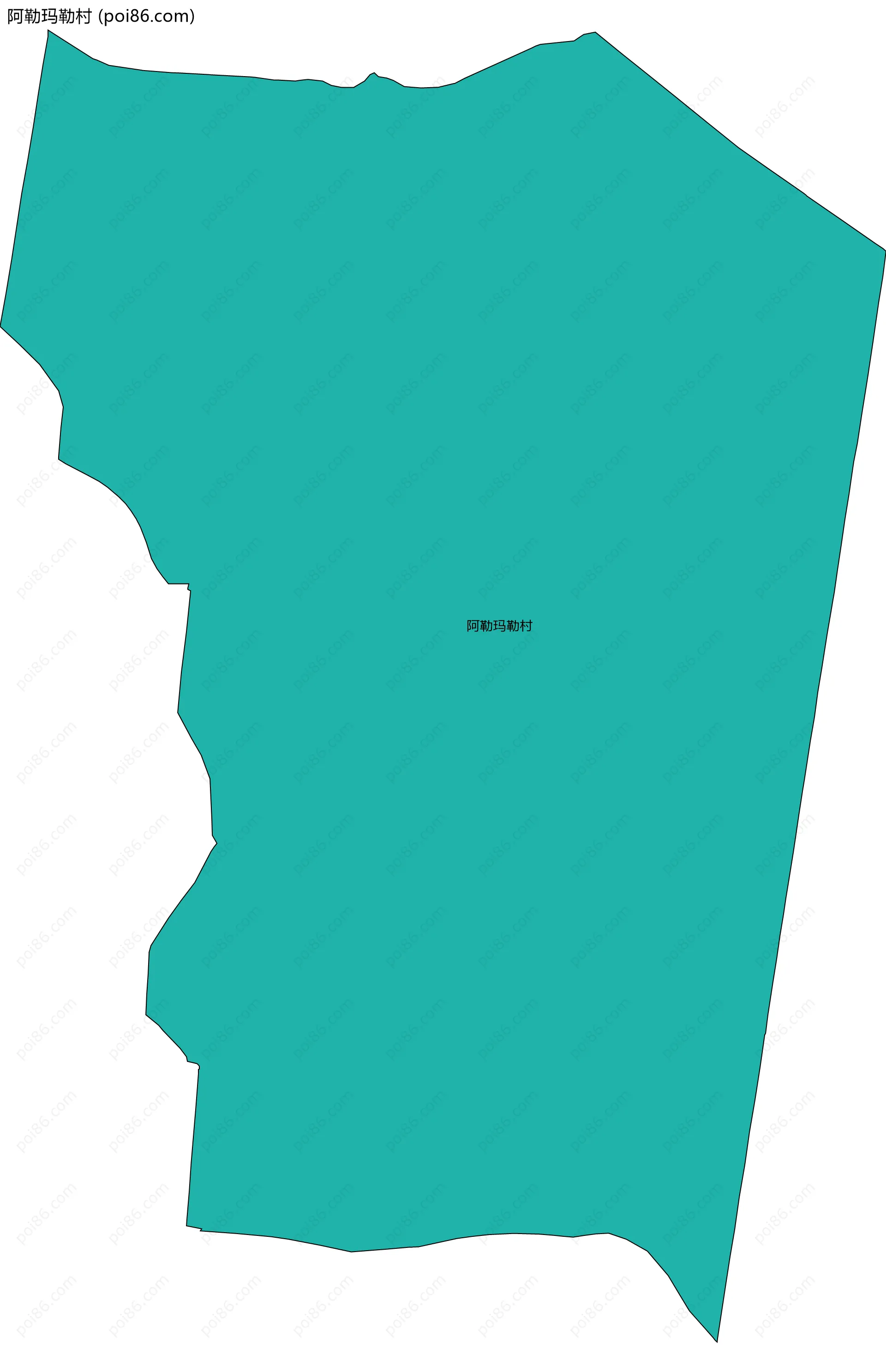 阿勒玛勒村边界地图