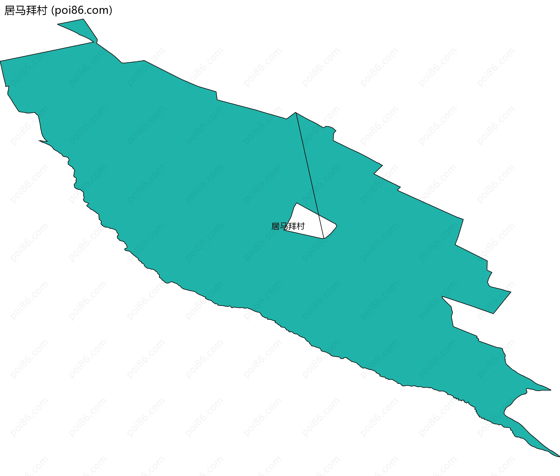 居马拜村边界地图