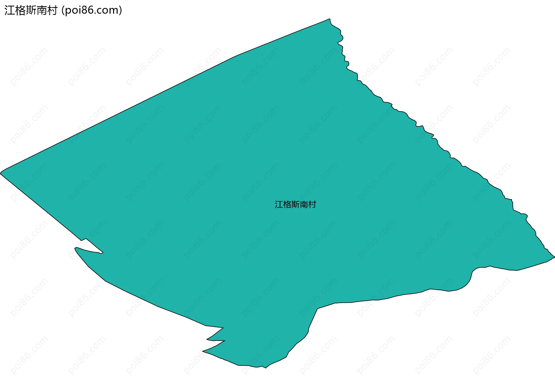 江格斯南村边界地图