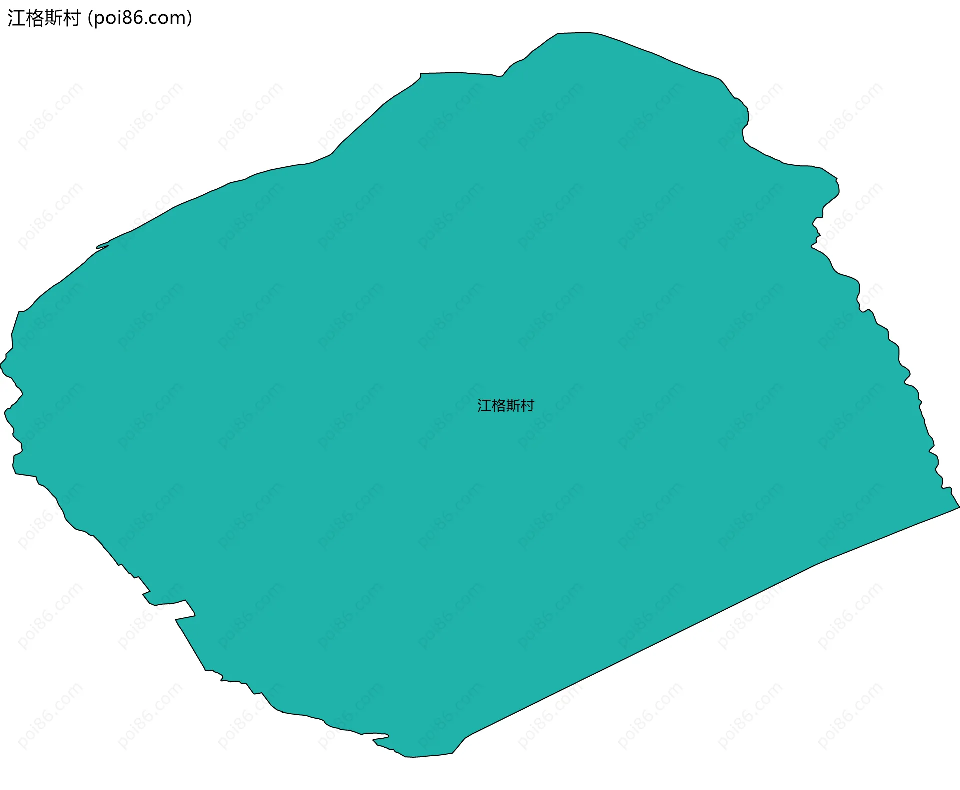 江格斯村边界地图