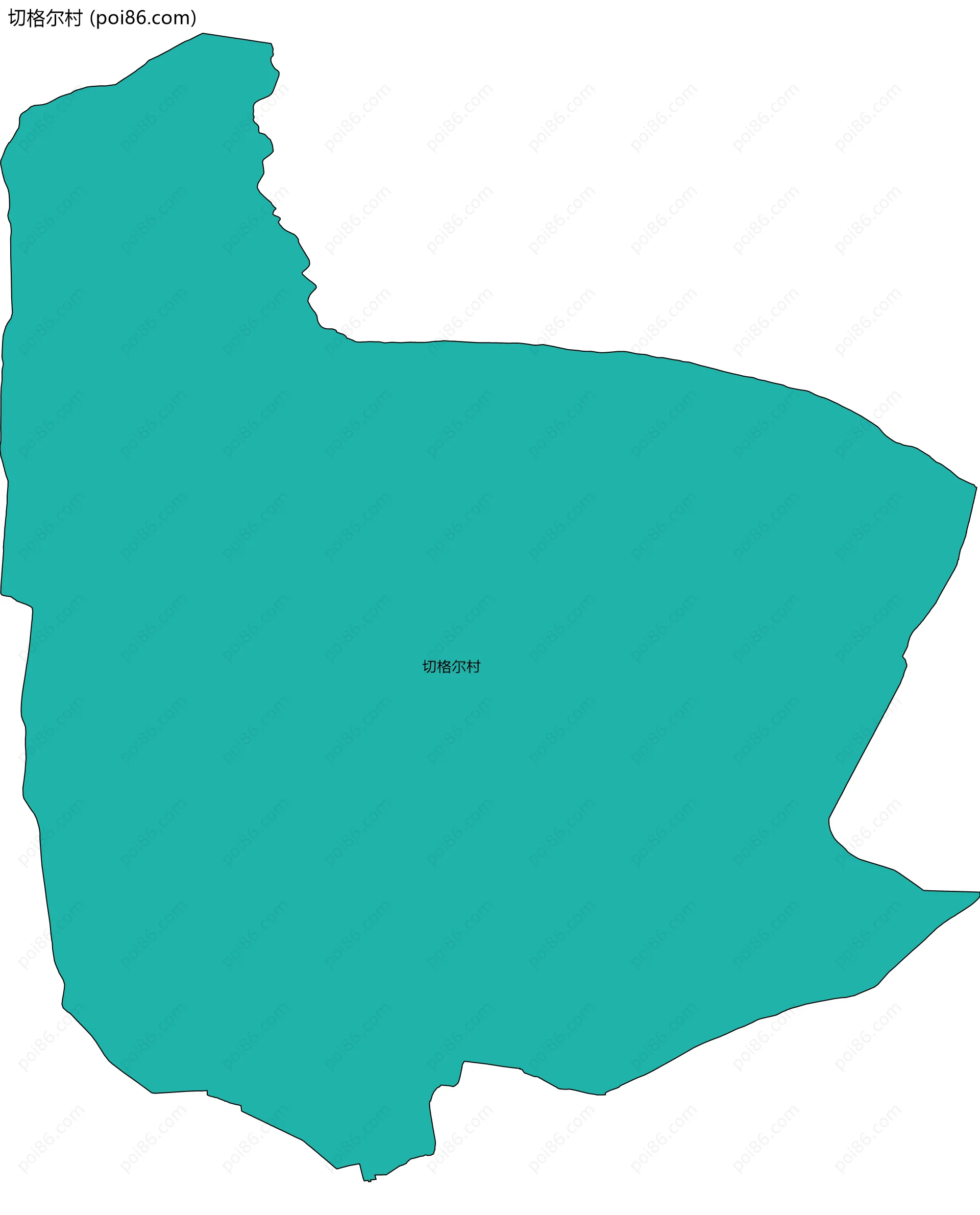 切格尔村边界地图