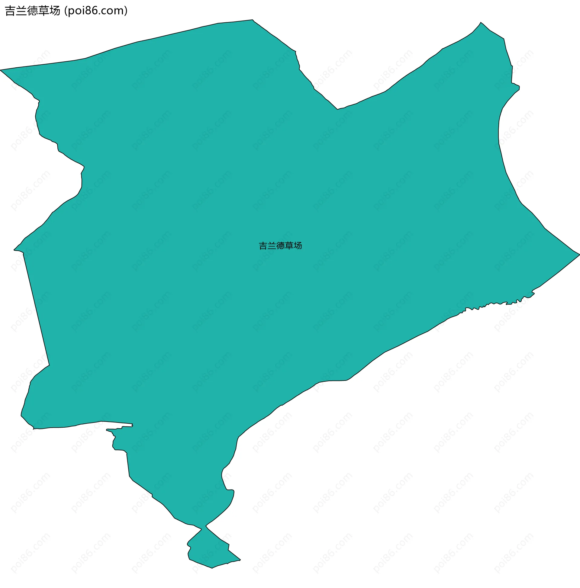 吉兰德草场边界地图