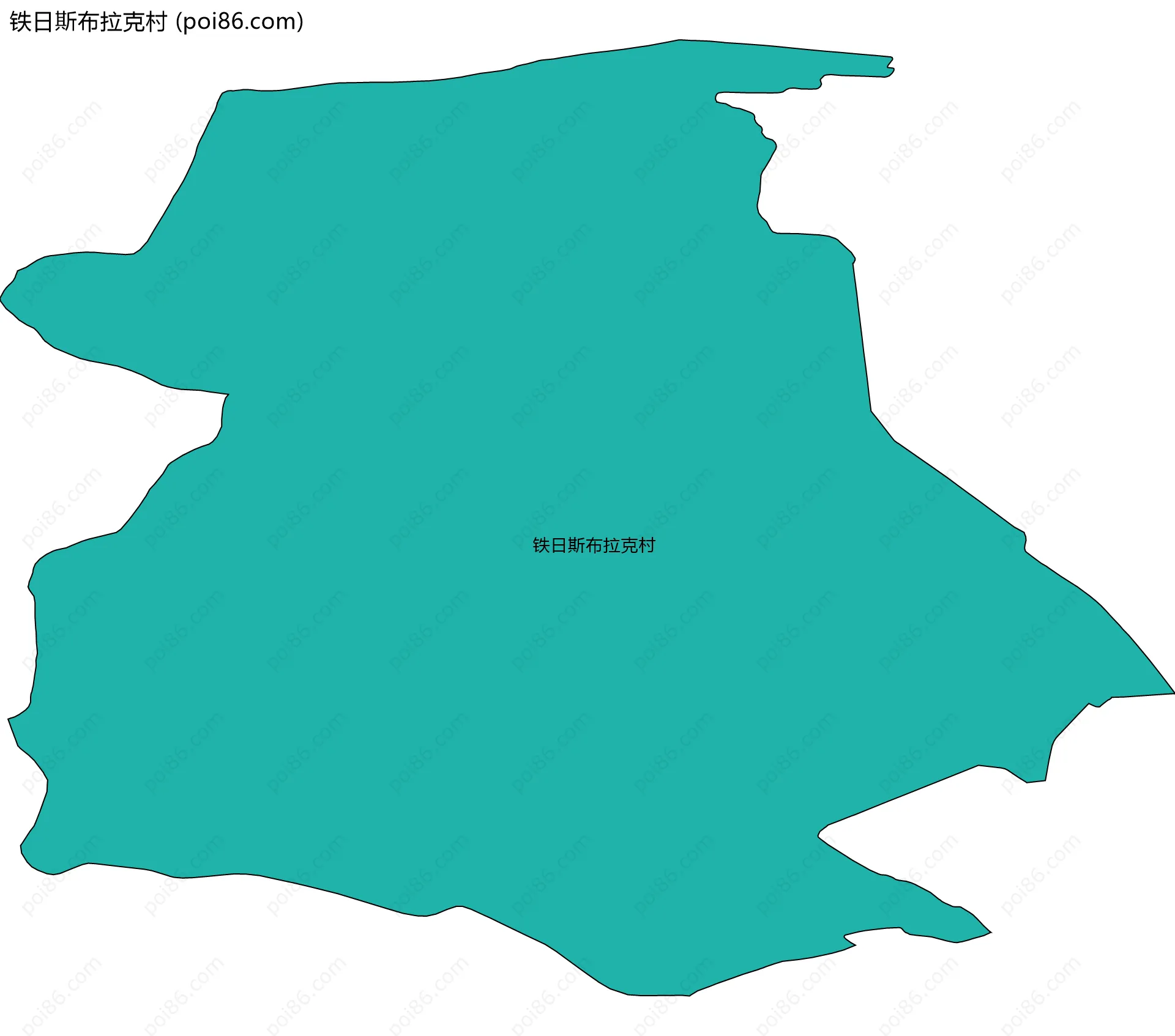 铁日斯布拉克村边界地图