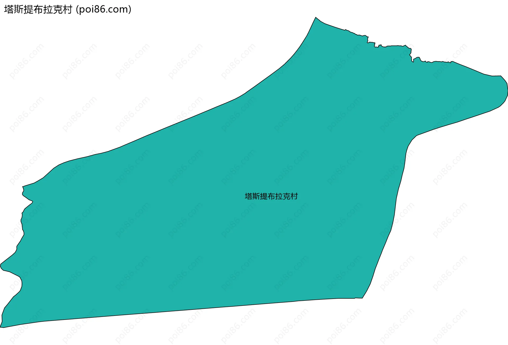 塔斯提布拉克村边界地图