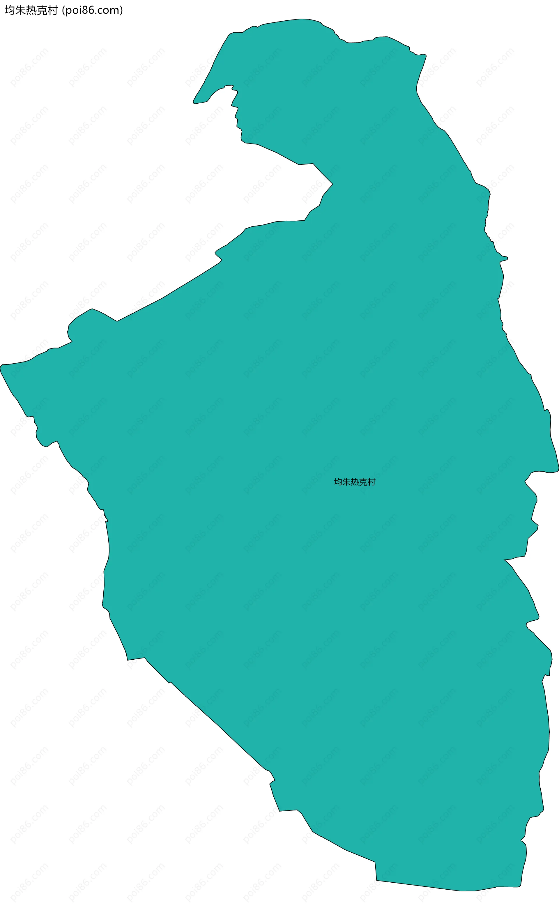 均朱热克村边界地图