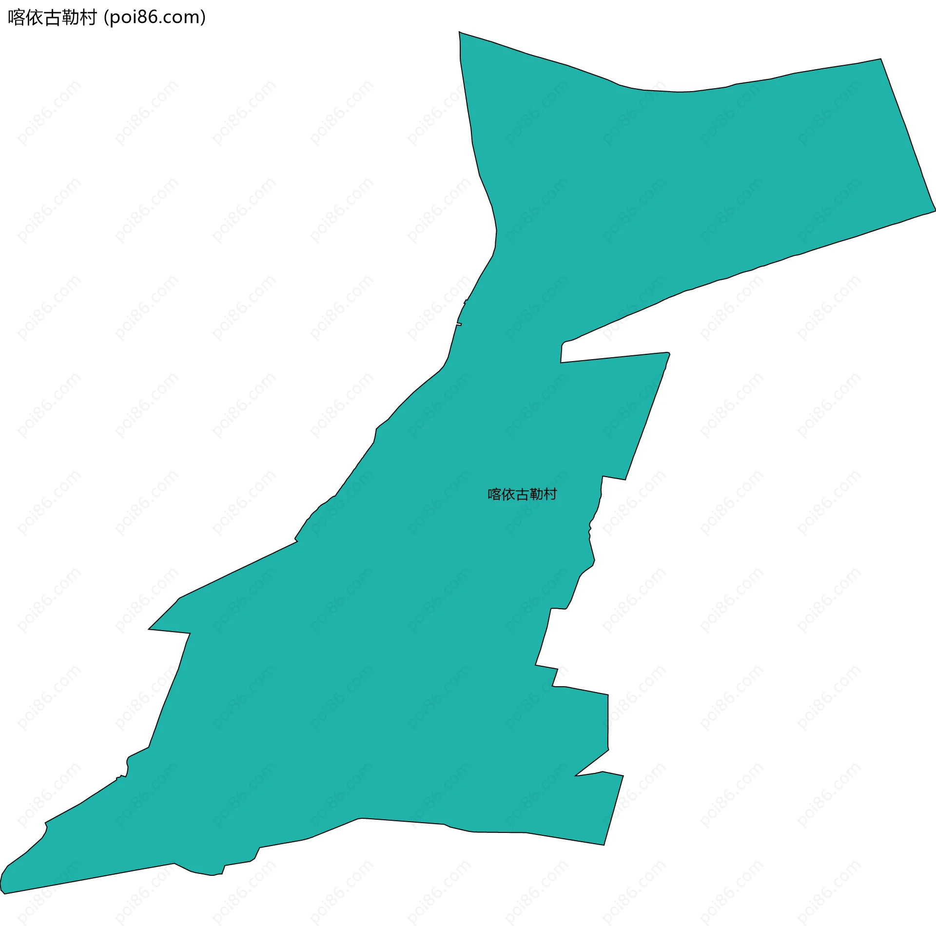 喀依古勒村边界地图