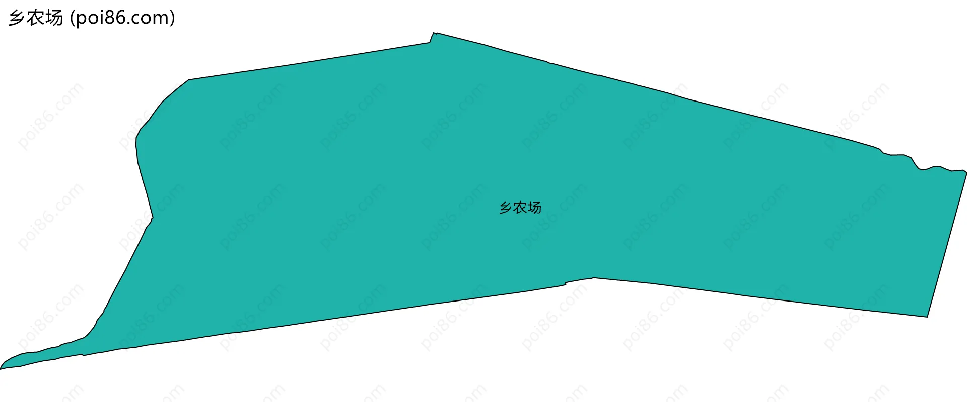 乡农场边界地图