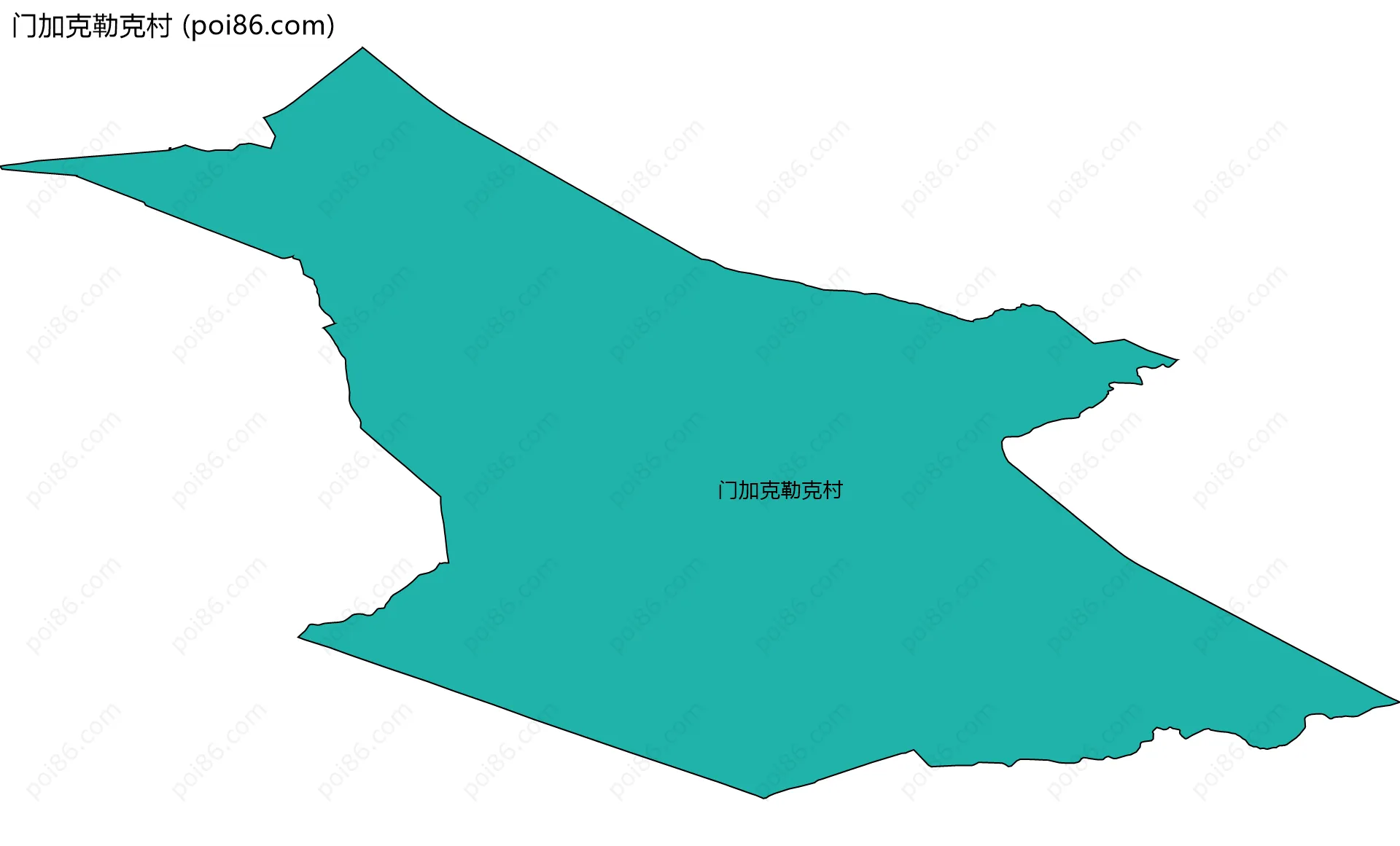 门加克勒克村边界地图