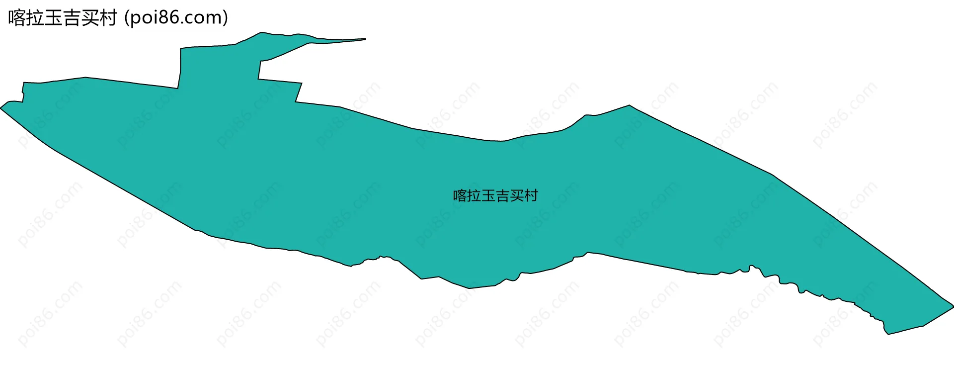 喀拉玉吉买村边界地图