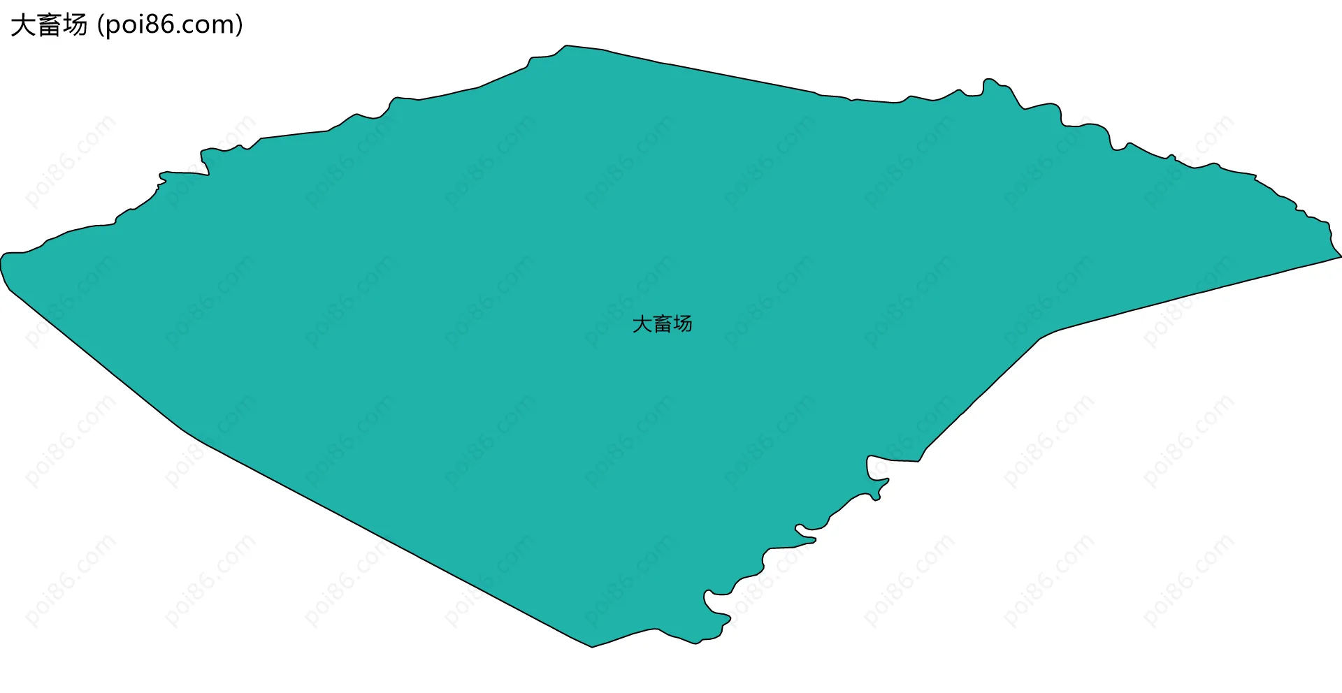 大畜场边界地图